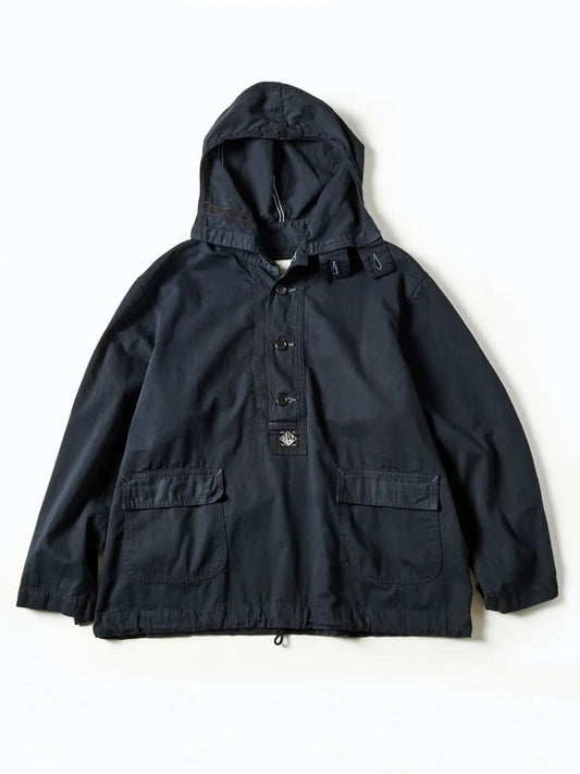 POST O'ALLS "#1105-VTC NAVY Parka : vintage twill charcoal"