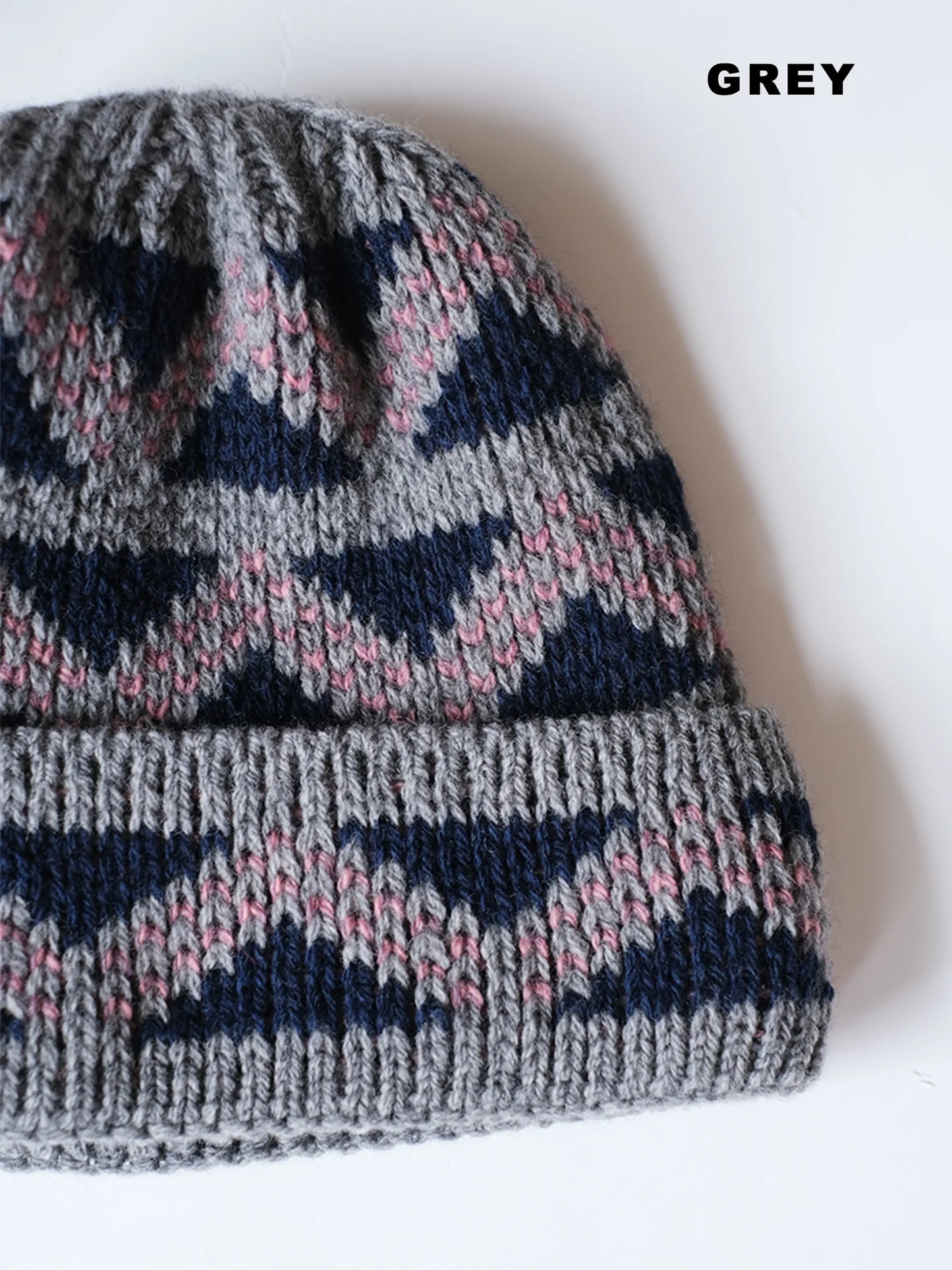 FOUND FEATHER "Geo Beanie / Donegal Wool(2colors)"