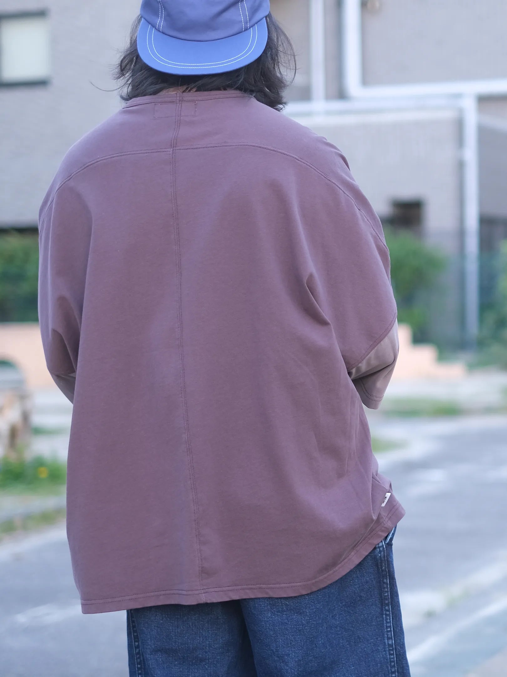 UNFRM "COTTON KNIT MESH RELAXED DOLMAN 6/10 PULLOVER(2colors)"