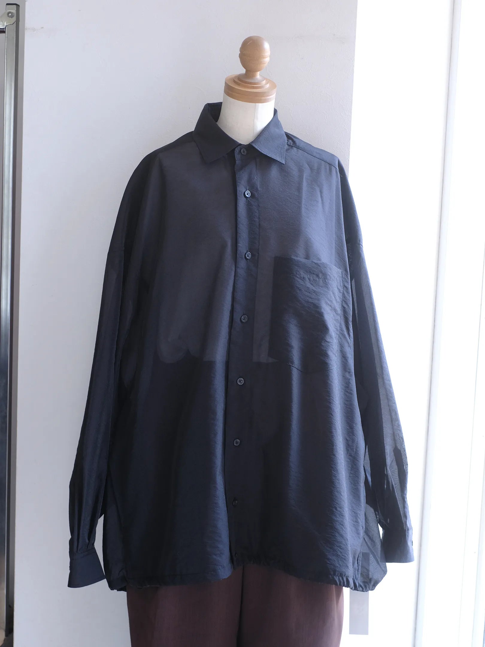 manon "ORGANDY SHEER BIG SHT JKT(2colors)"
