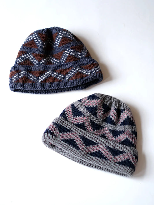 FOUND FEATHER "Geo Beanie / Donegal Wool(2colors)"