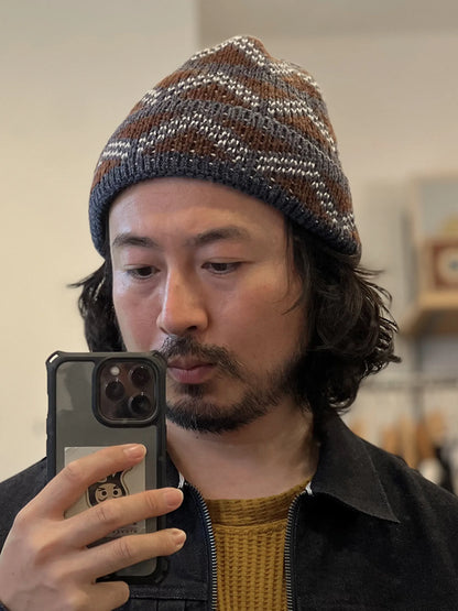 FOUND FEATHER "Geo Beanie / Donegal Wool(2colors)"