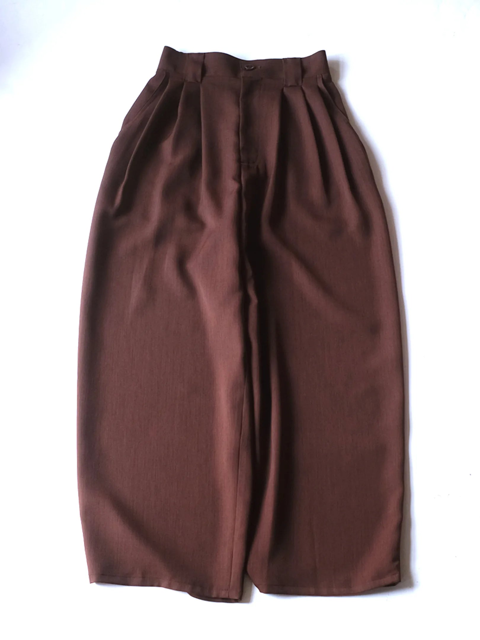 manon "TWILL THREE TUCK WIDE PANTS(2colors)"