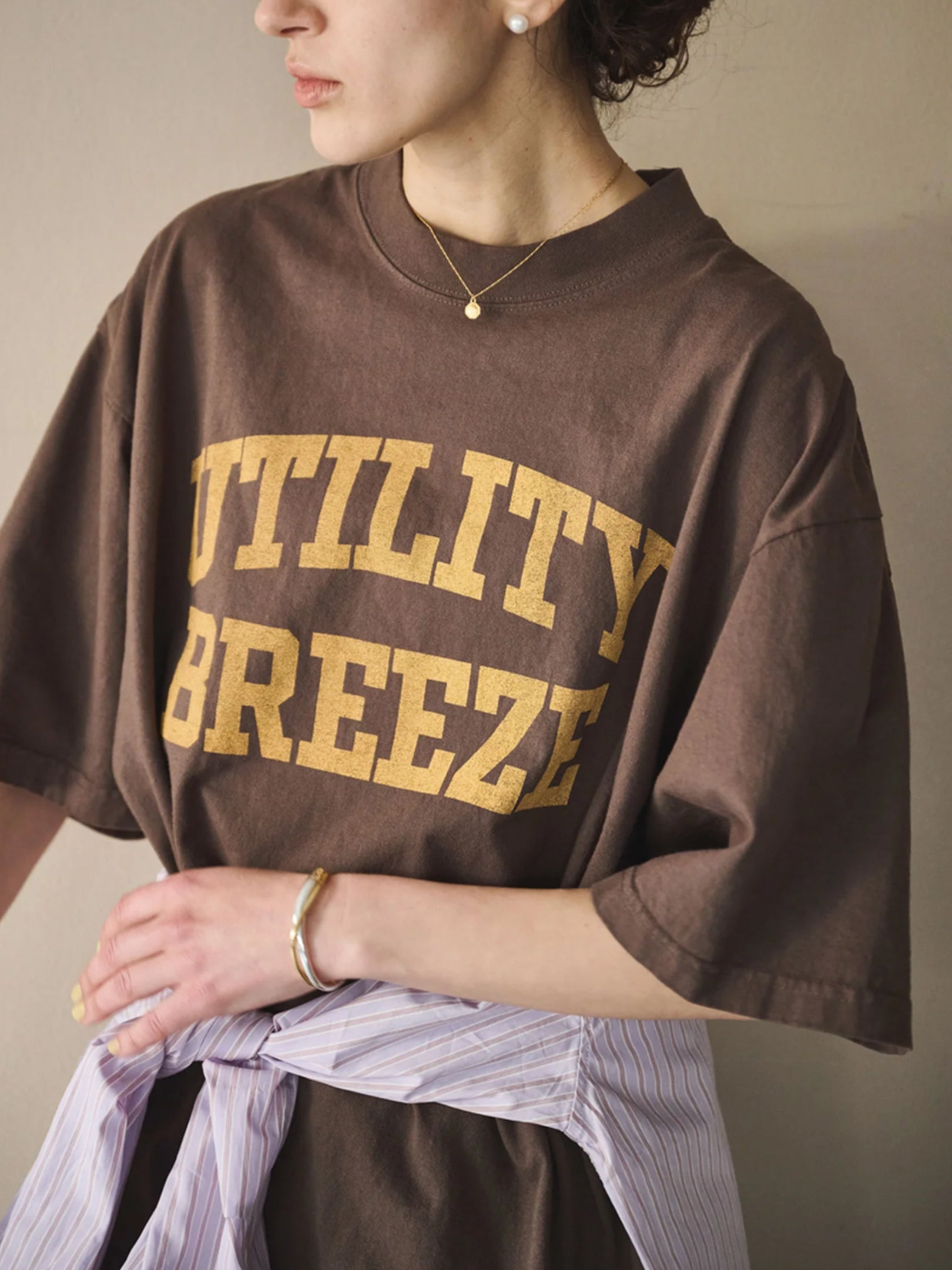 Kha:ki "WIDE TEE -UTILITY BREEZE-(3colors)"