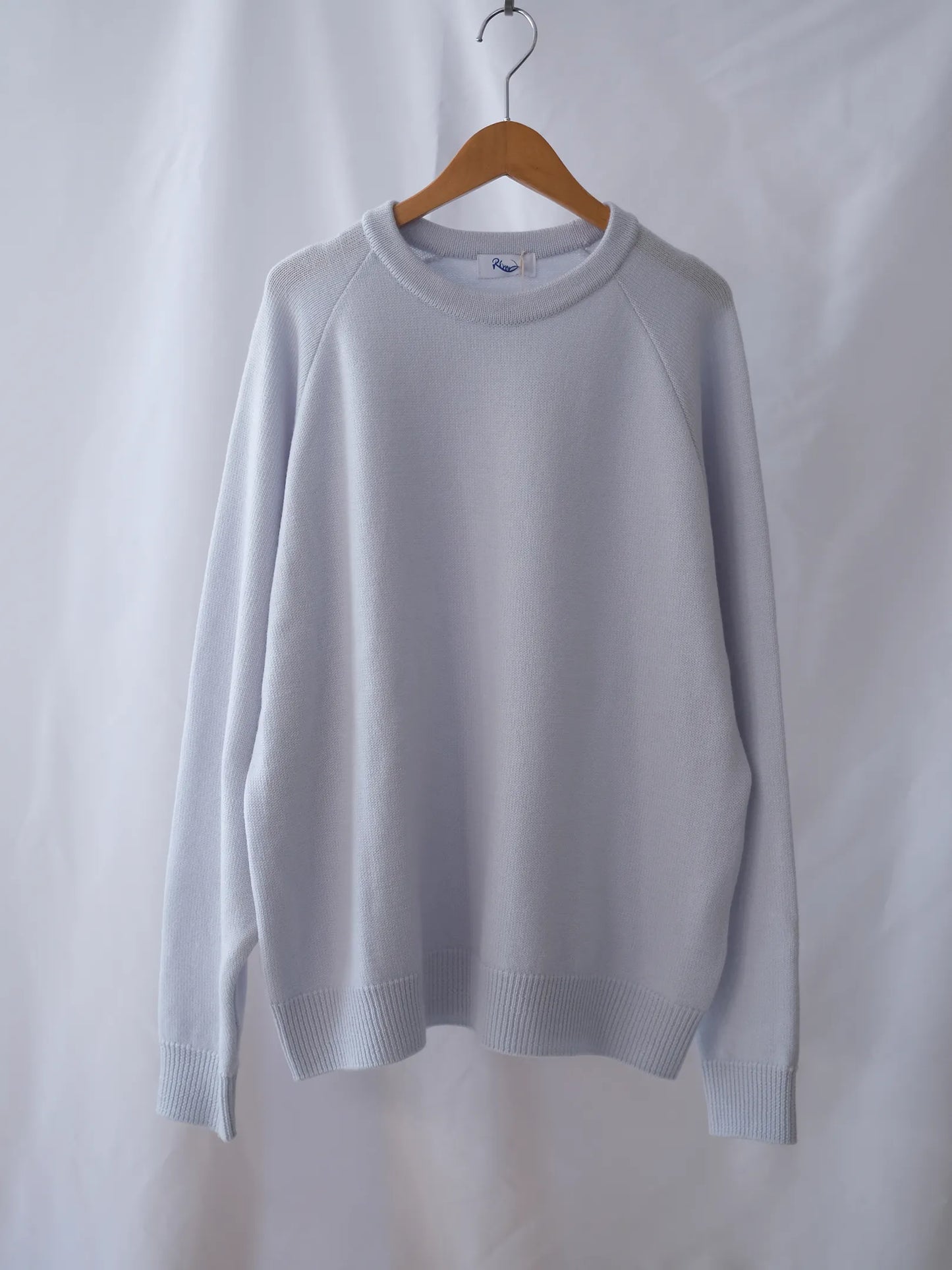 RIVER "CREW NECK KNIT　LIGHT BLUE"