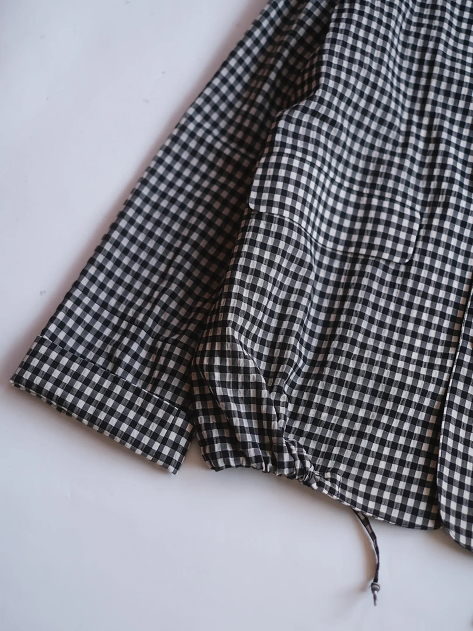 manon "GINGHAM CHECK SPINDLE JKT"