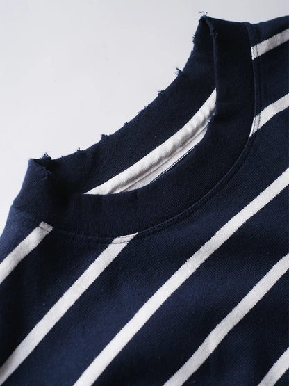 LUCEBER　"DAMAGE BORDER S/S Tee(2colors)"