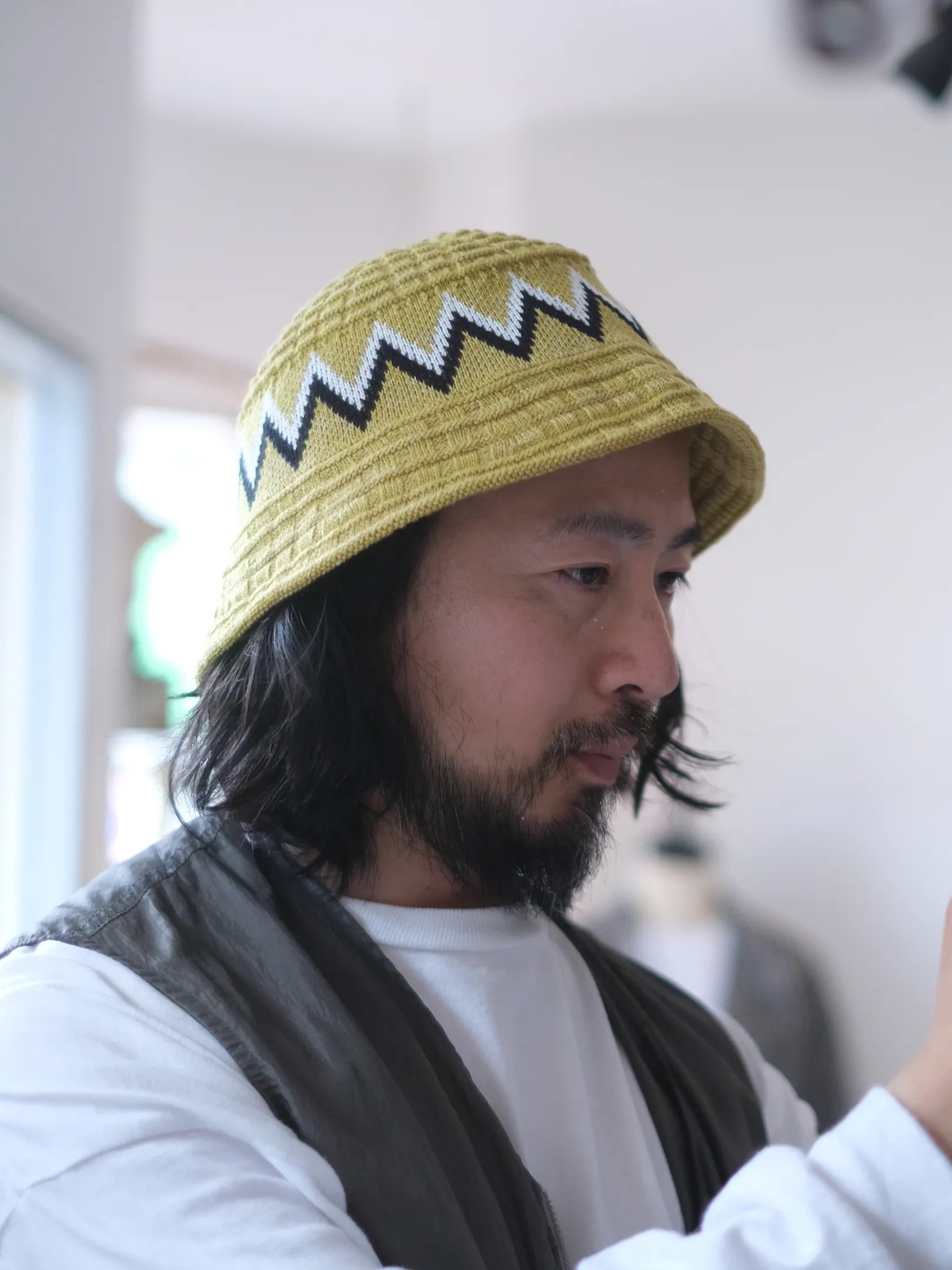 4/18 12~FOUND FEATHER "Waffle Tulip Hat(2colors)"