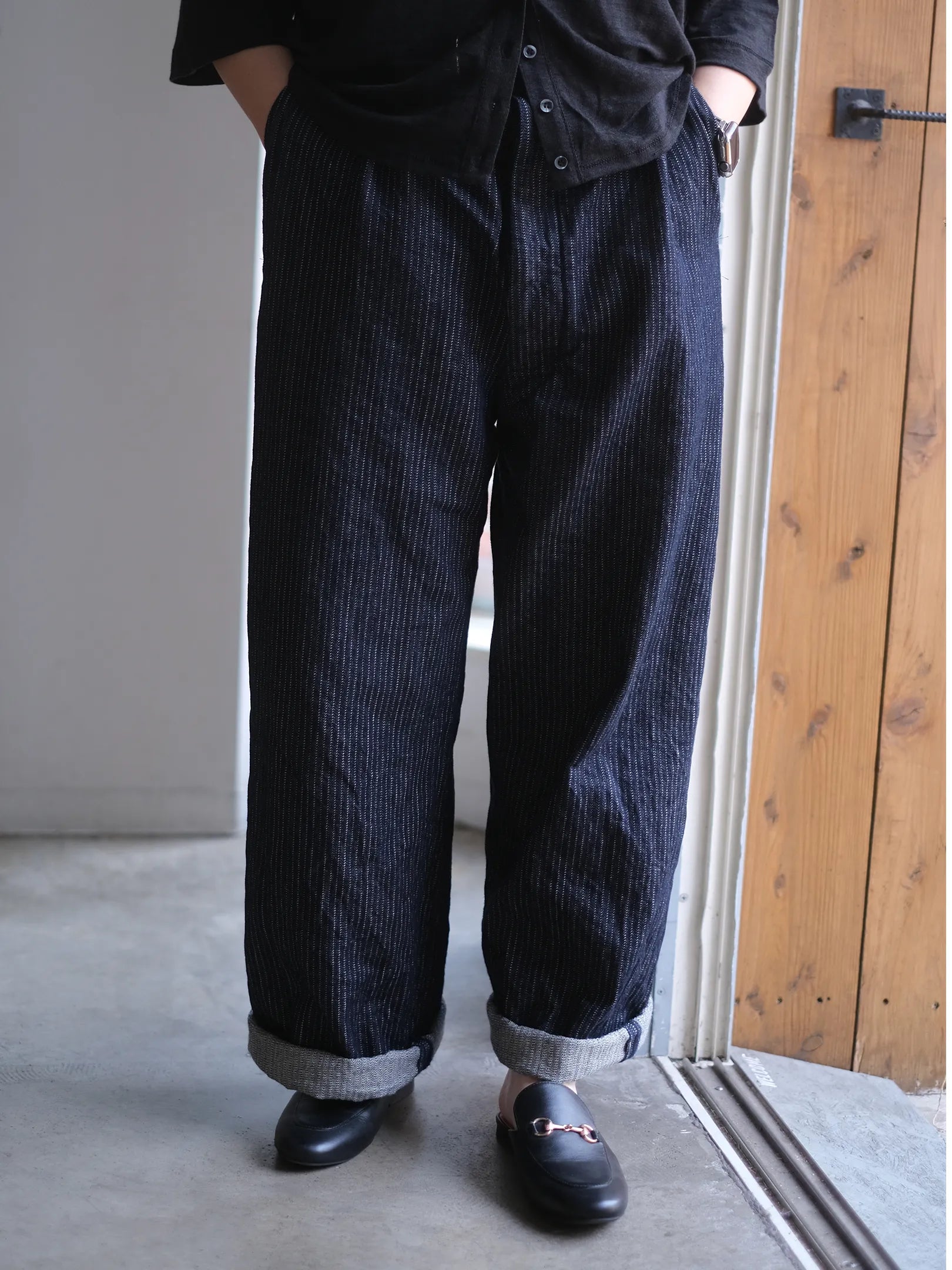 THE SUNNY "STRIPE DENIM PANTS"