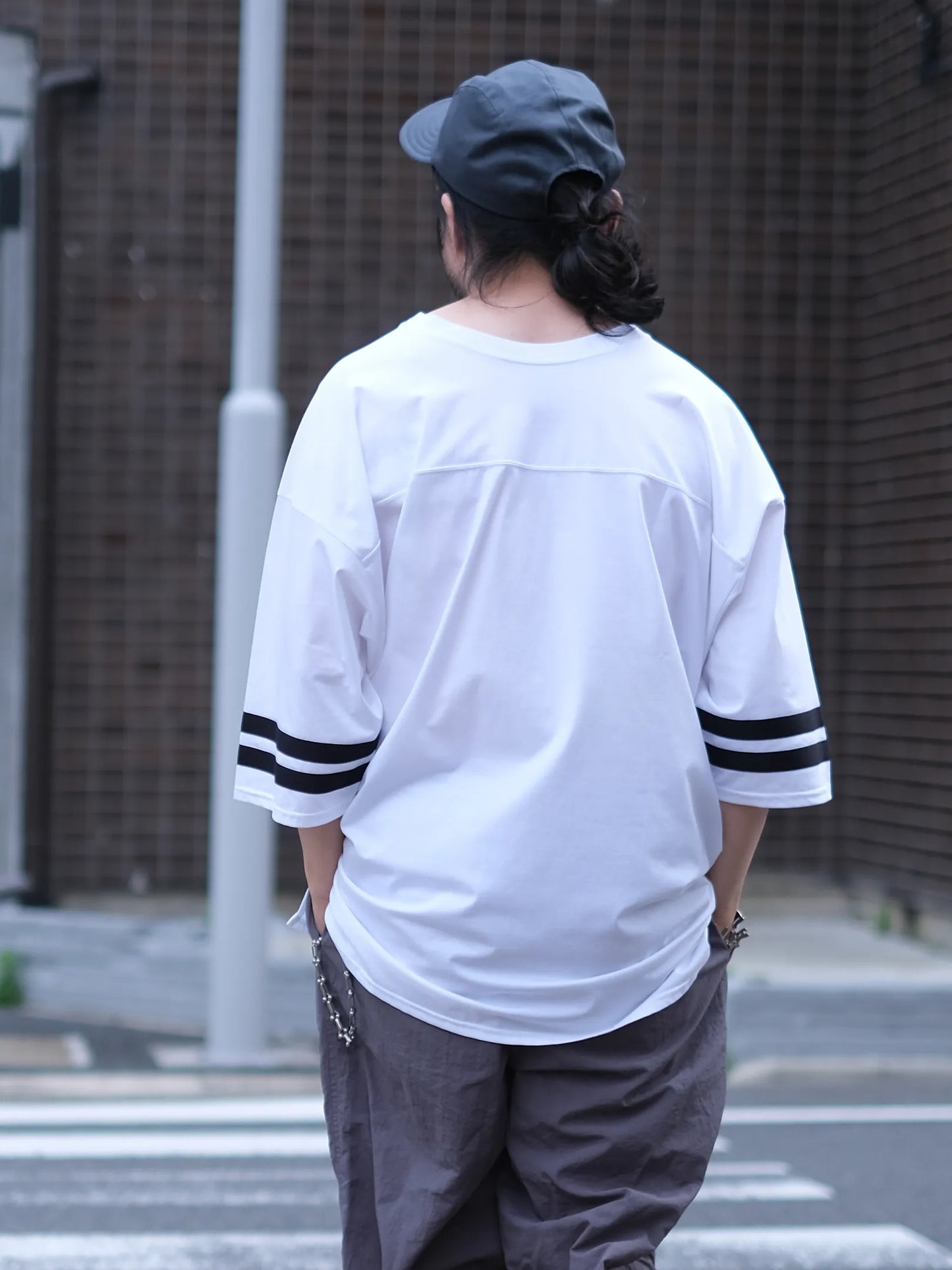 THE SUNNY "FOOTBALL T-SHIRT(WHITE)"