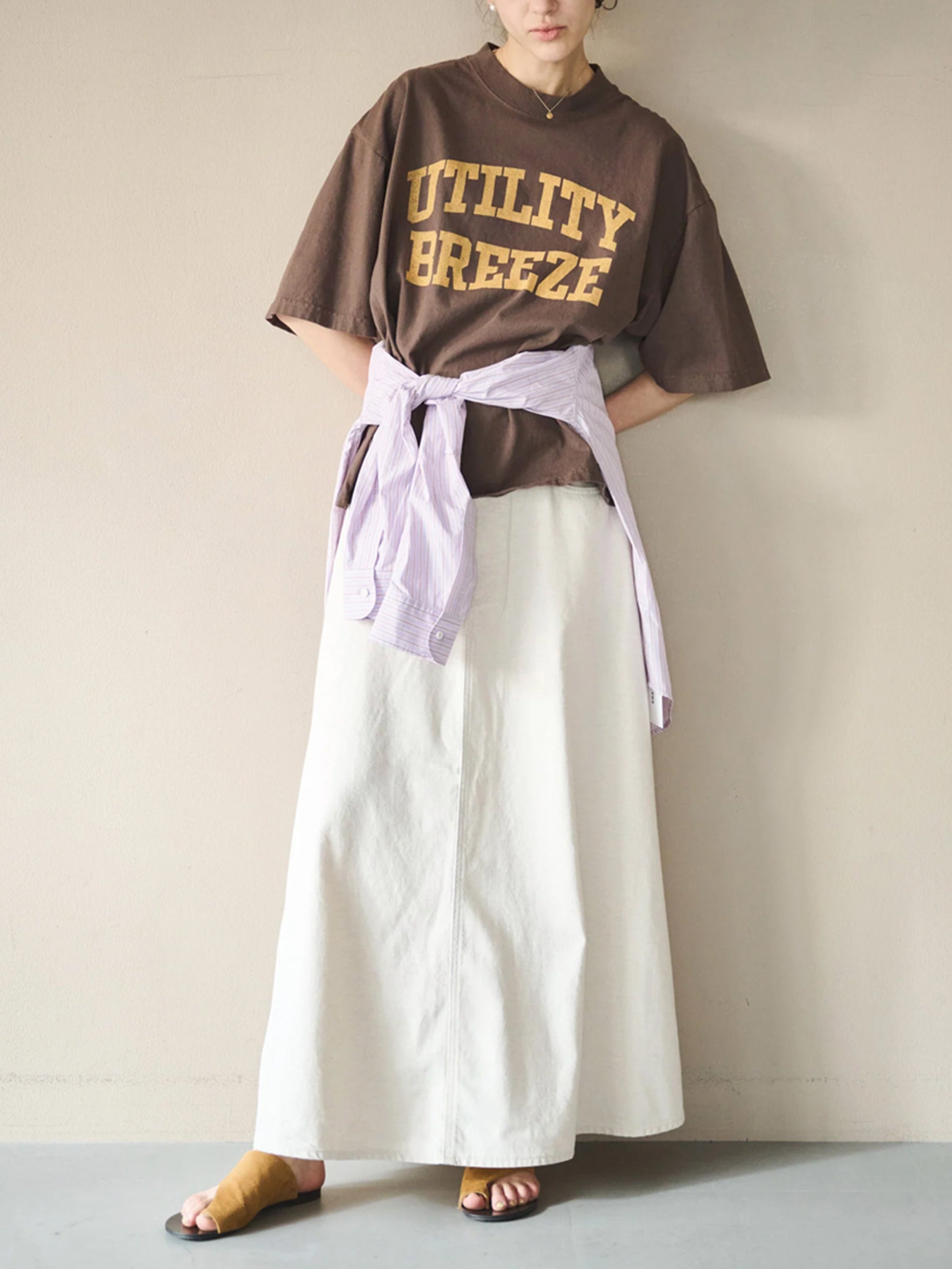 Kha:ki "WIDE TEE -UTILITY BREEZE-(3colors)"