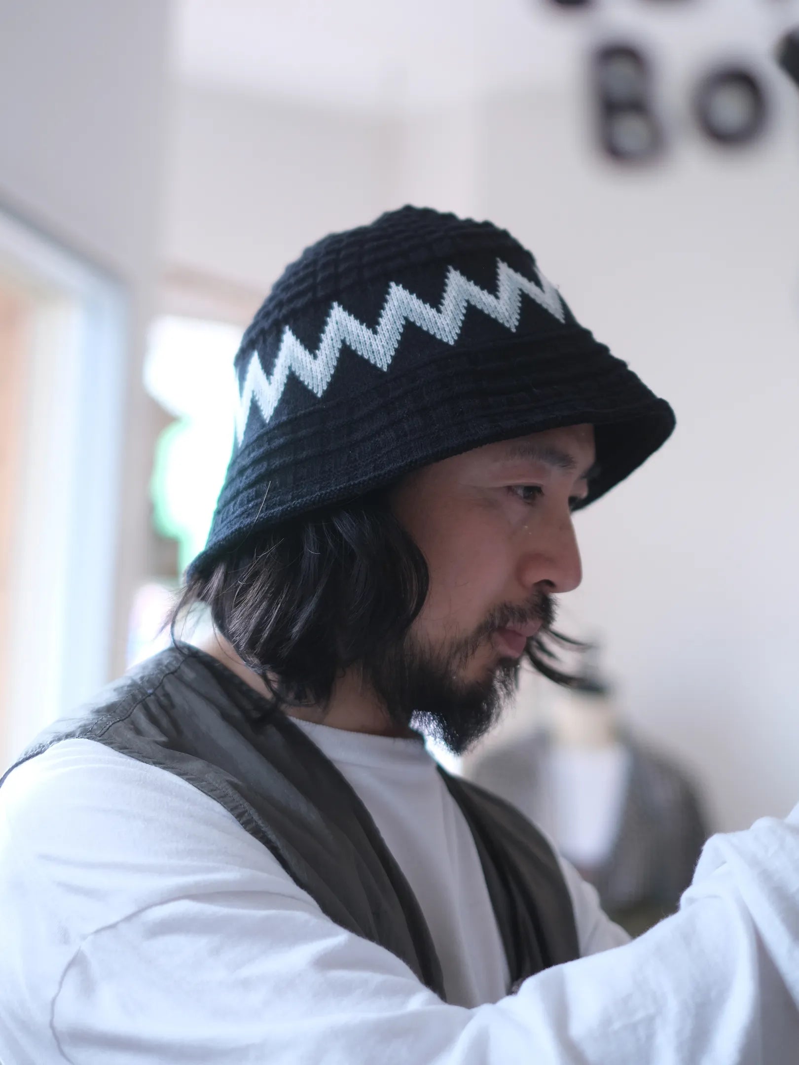 4/18 12~FOUND FEATHER "Waffle Tulip Hat(2colors)"