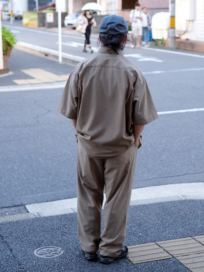 maillot  "shadow  check s/s big shirt(2colors)"