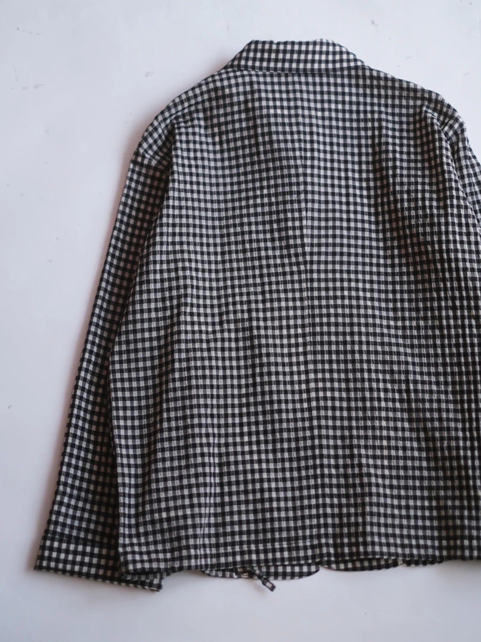 manon "GINGHAM CHECK SPINDLE JKT"