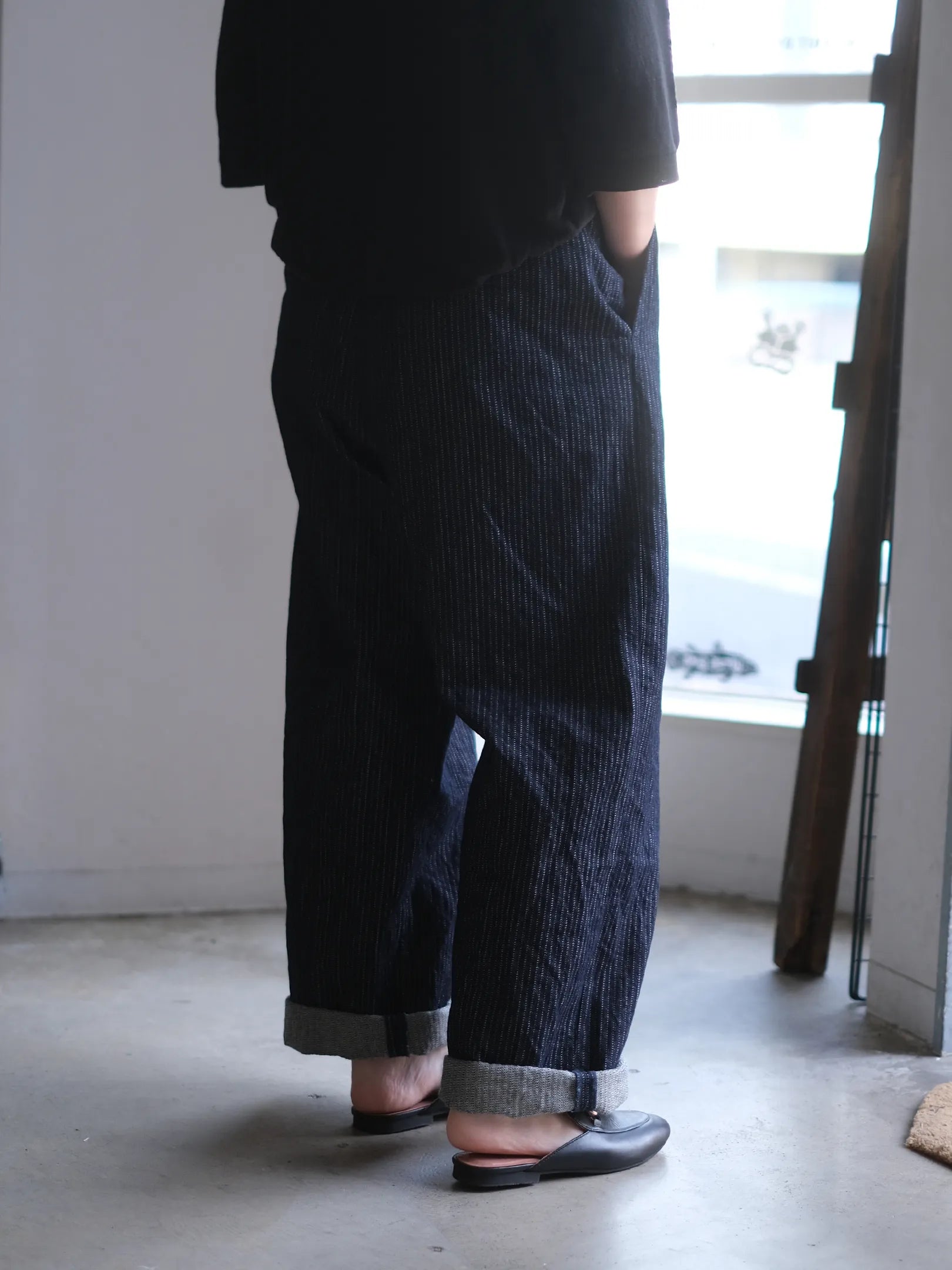 THE SUNNY "STRIPE DENIM PANTS"