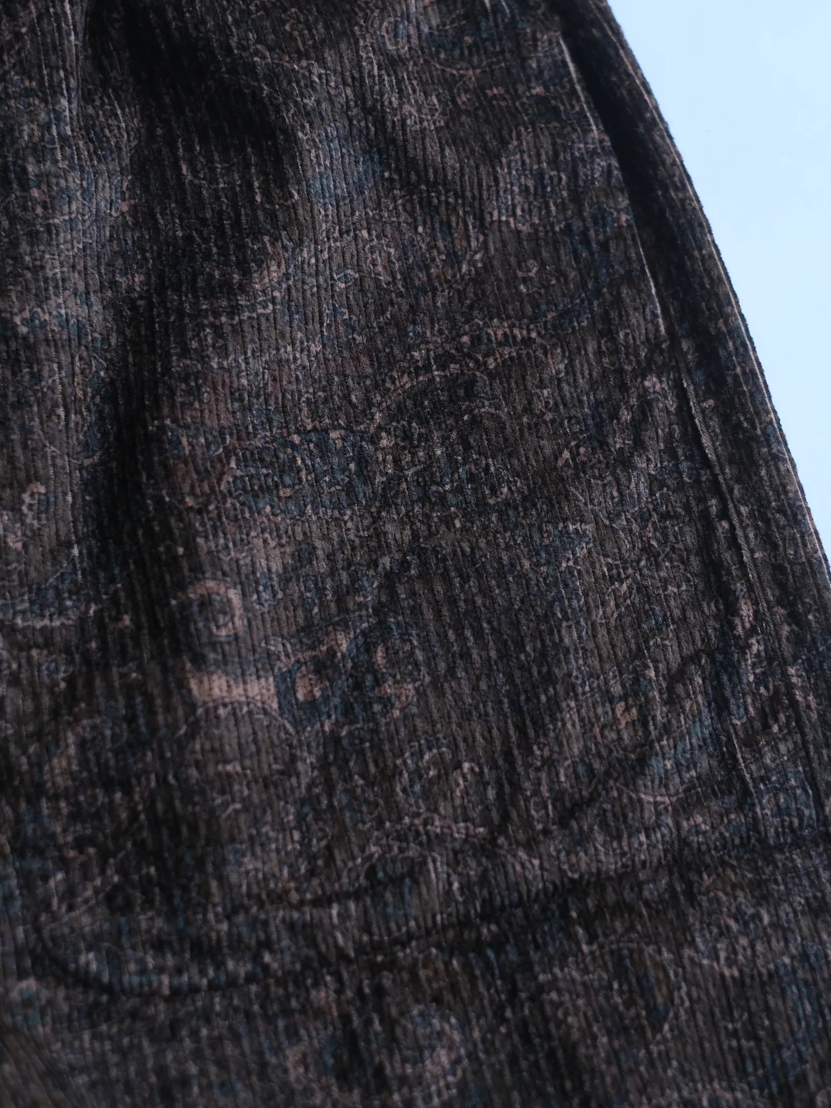 SOWBOW "蒼氓EZパンツ-WIDE-(PAISLEY CORD BROWN)"