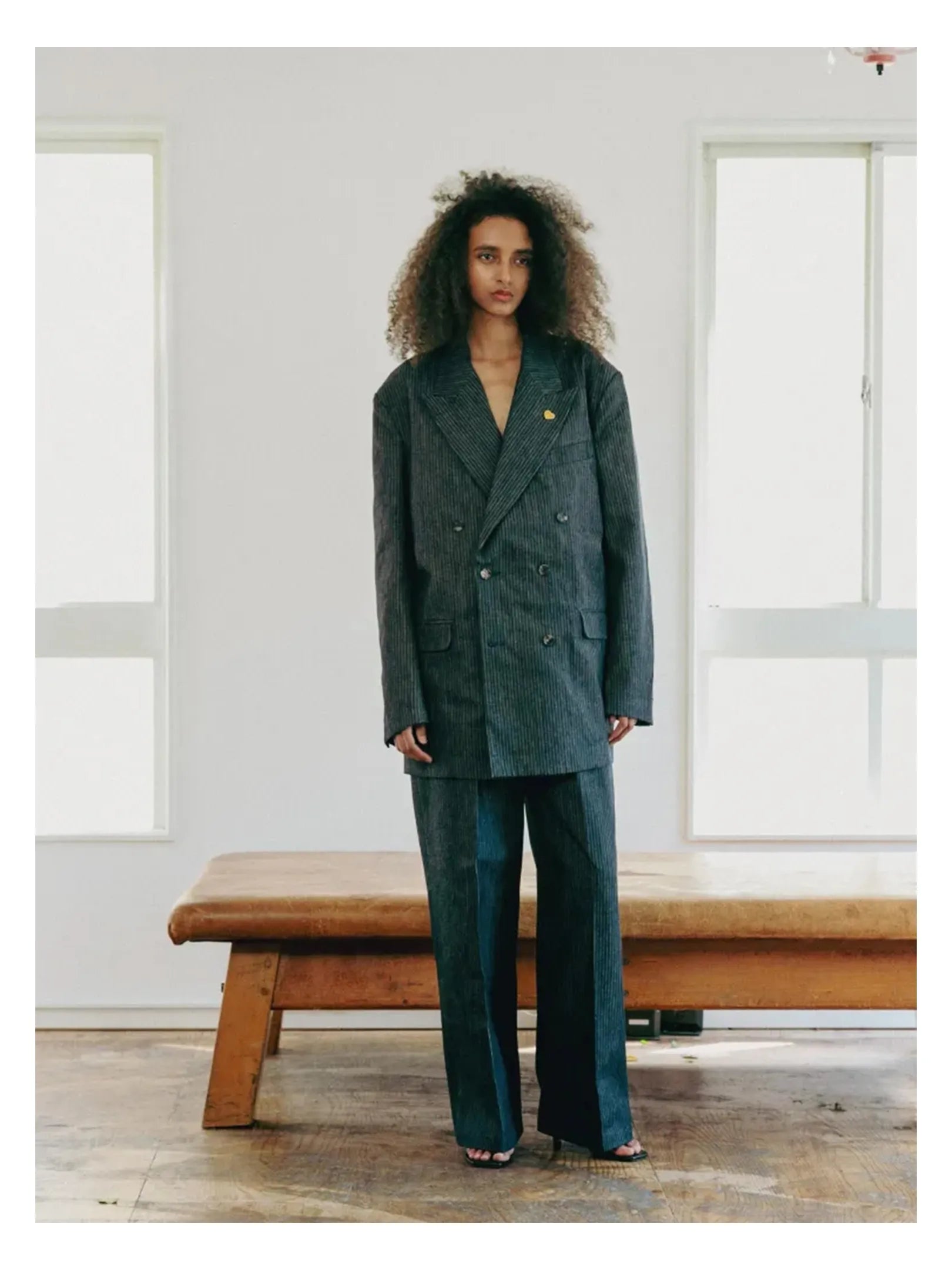 THE SUNNY "STRIPE DENIM PANTS"