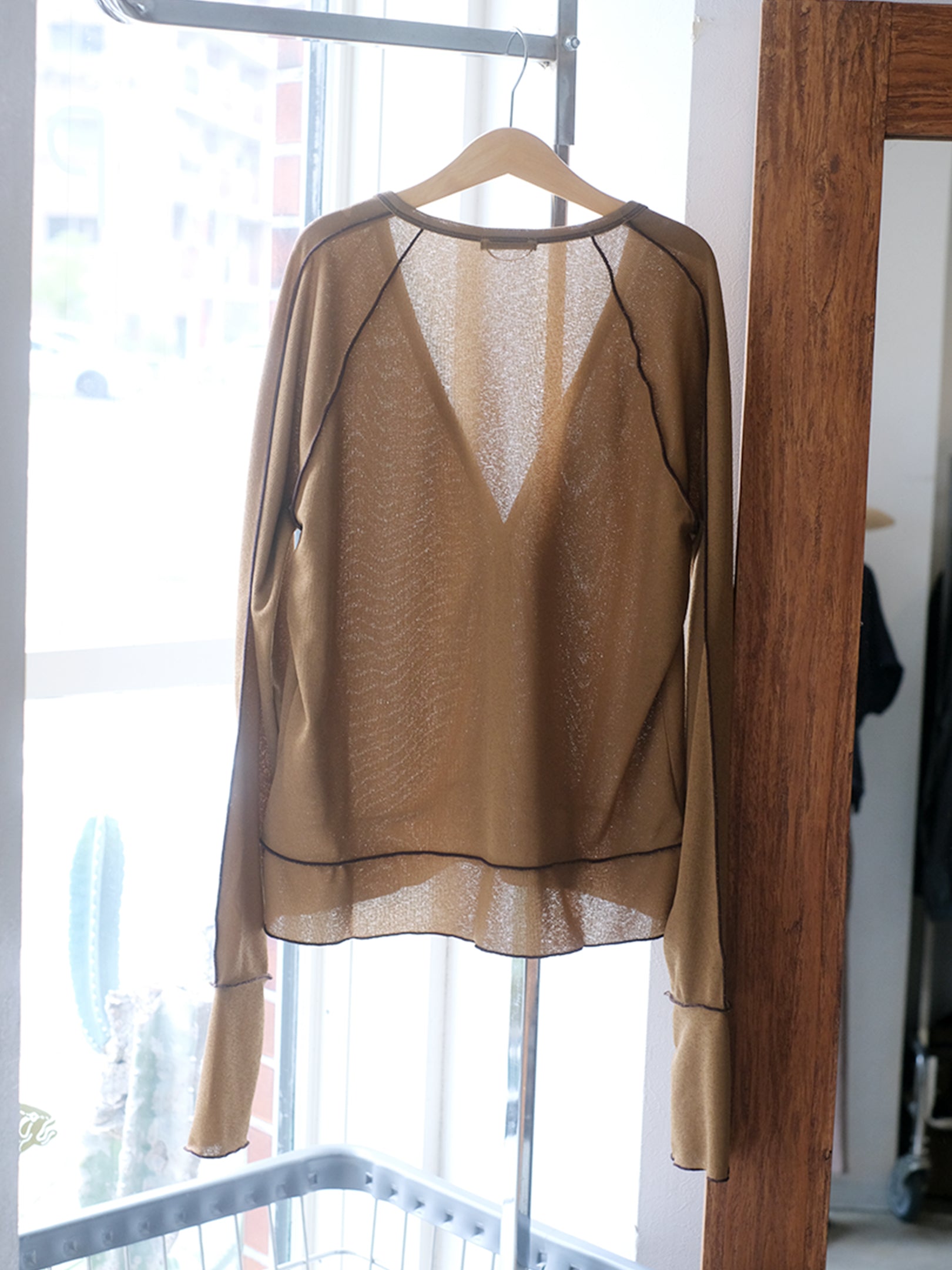 Kha:ki "DRY PIQUE CARDIGAN(2colors)"