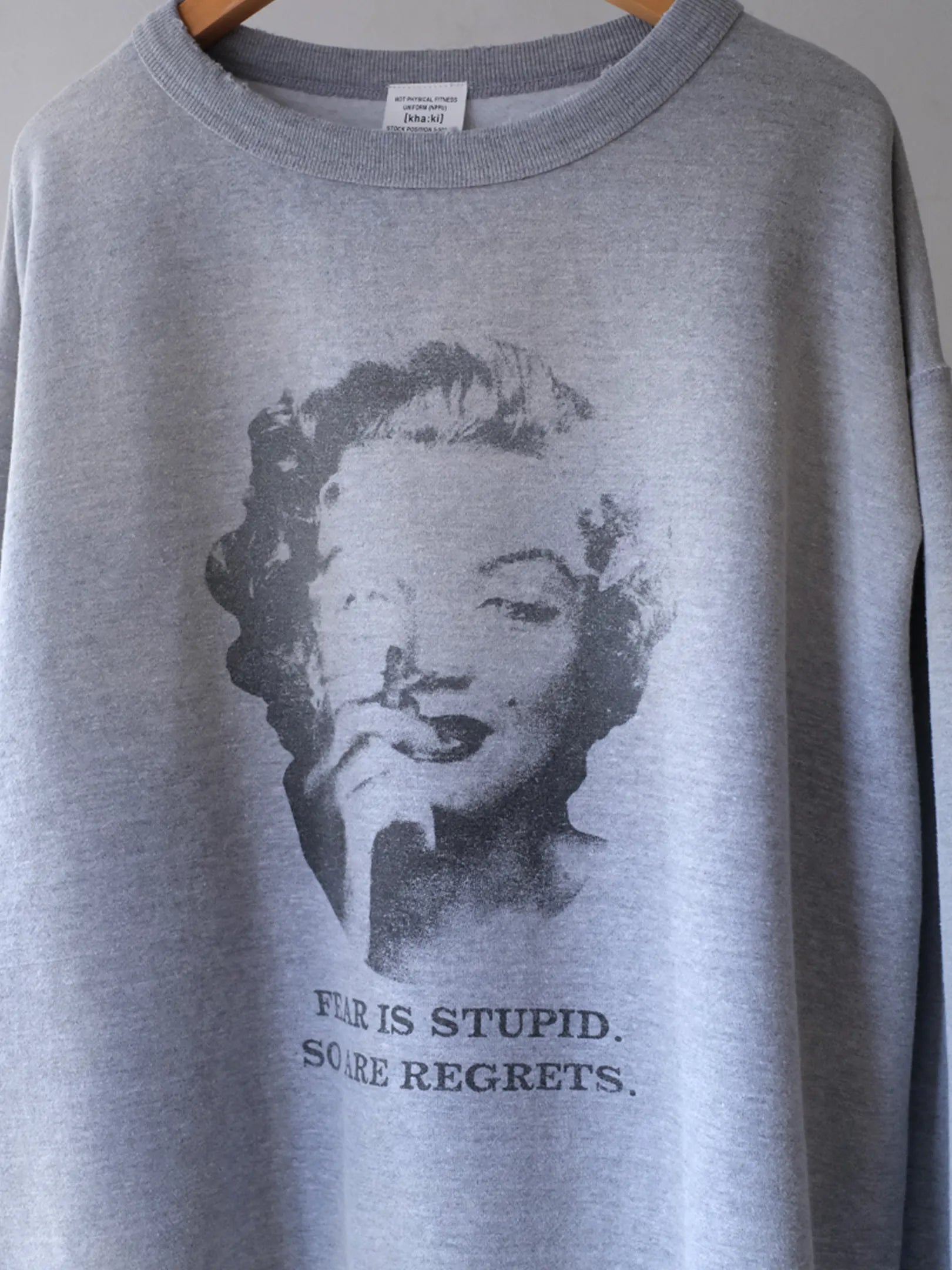 Kha:ki "DAMAGE SWEAT SHIRT My MUSE"