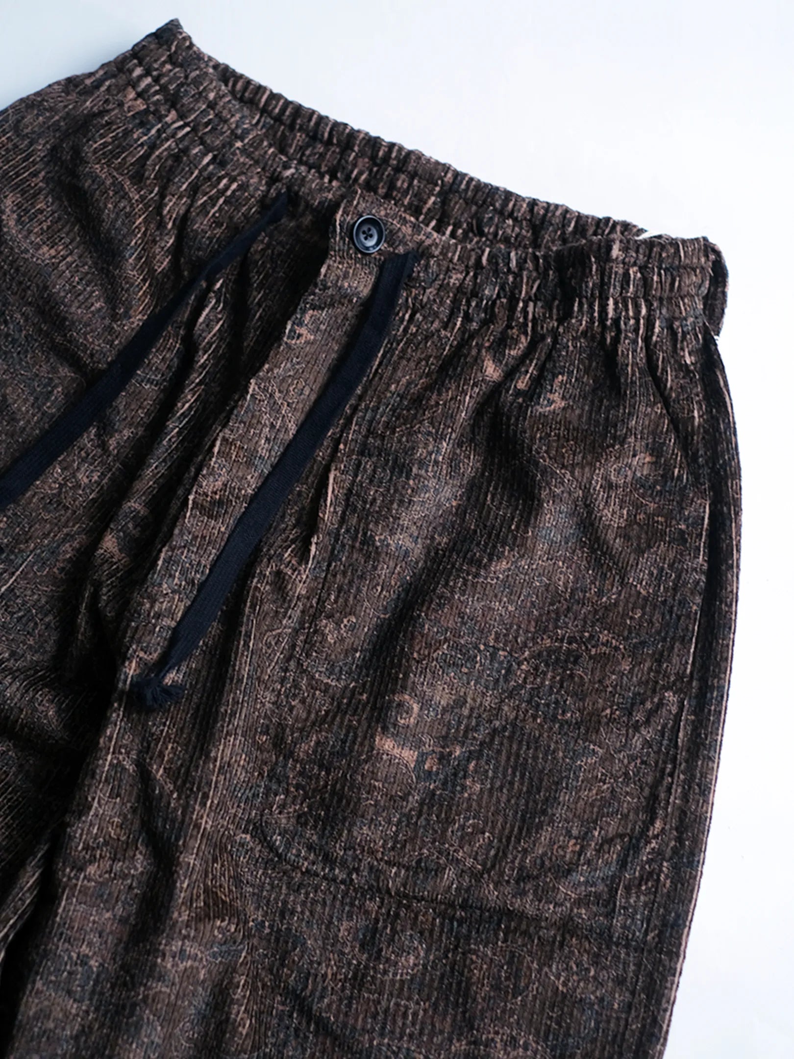 SOWBOW "蒼氓EZパンツ-WIDE-(PAISLEY CORD BROWN)"