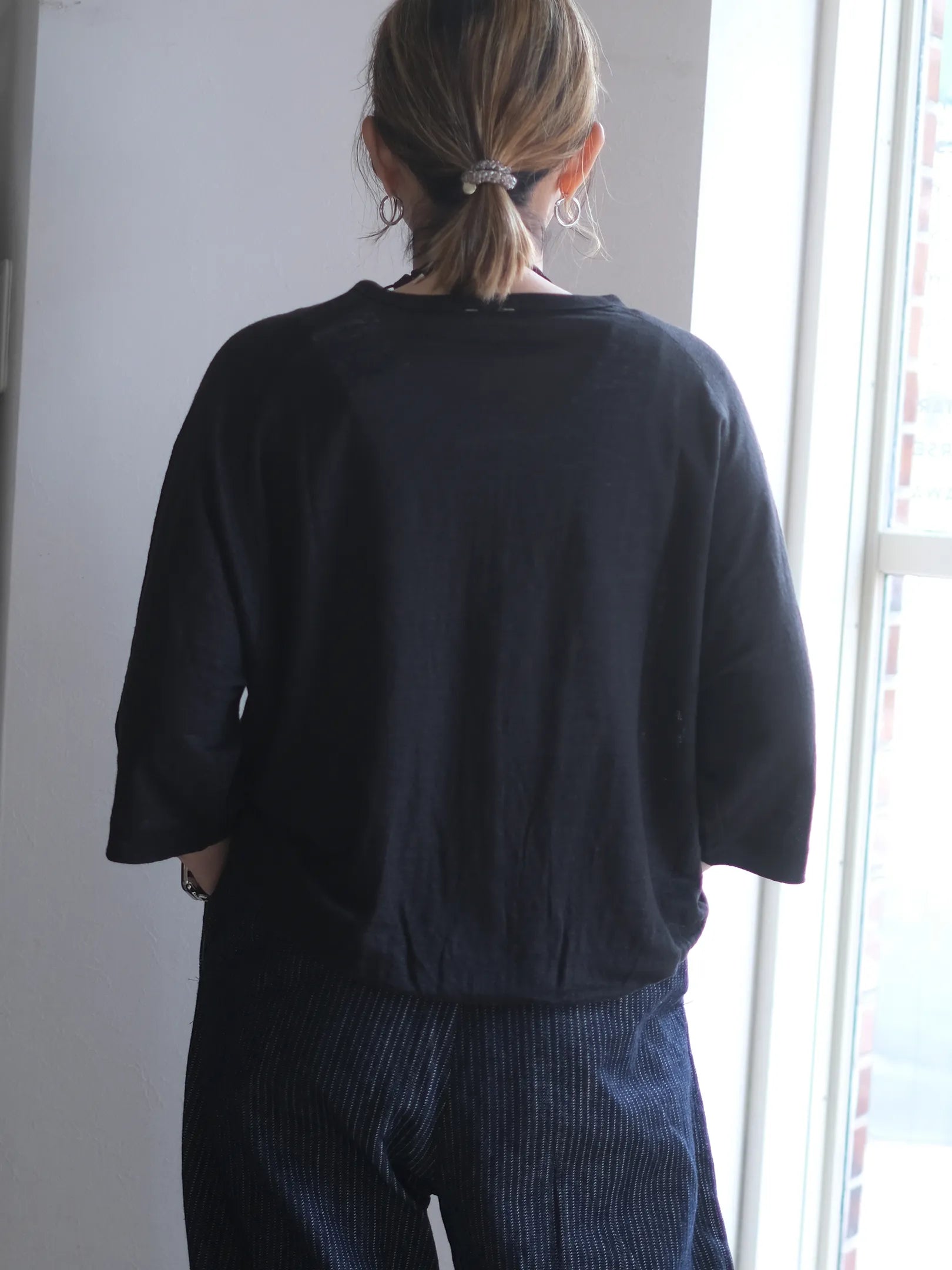 Kha:ki "LINEN 11B CARDIGAN"