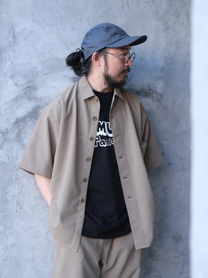 maillot  "shadow  check s/s big shirt(2colors)"