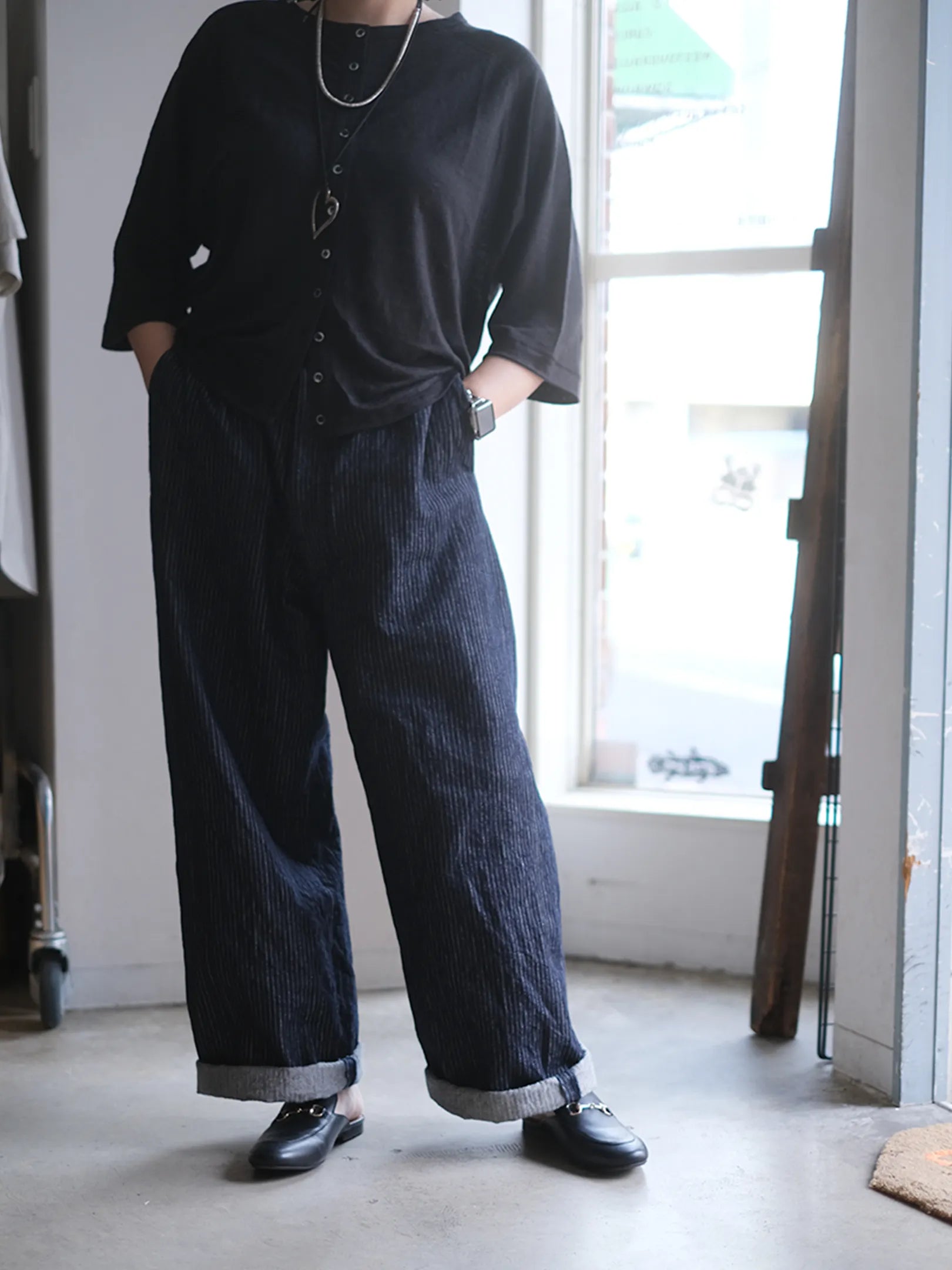 Kha:ki "LINEN 11B CARDIGAN"