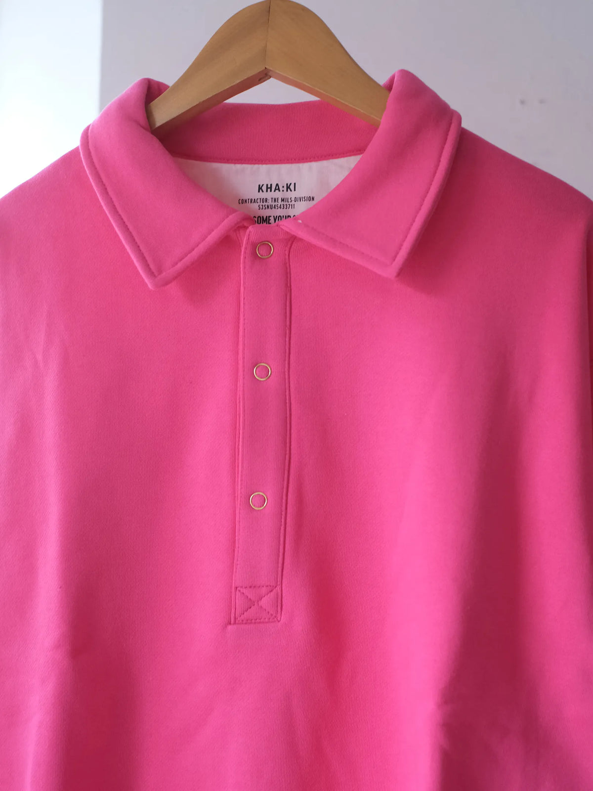 Kha:ki "SWEAT POLO PULLOVER  (2colors)"