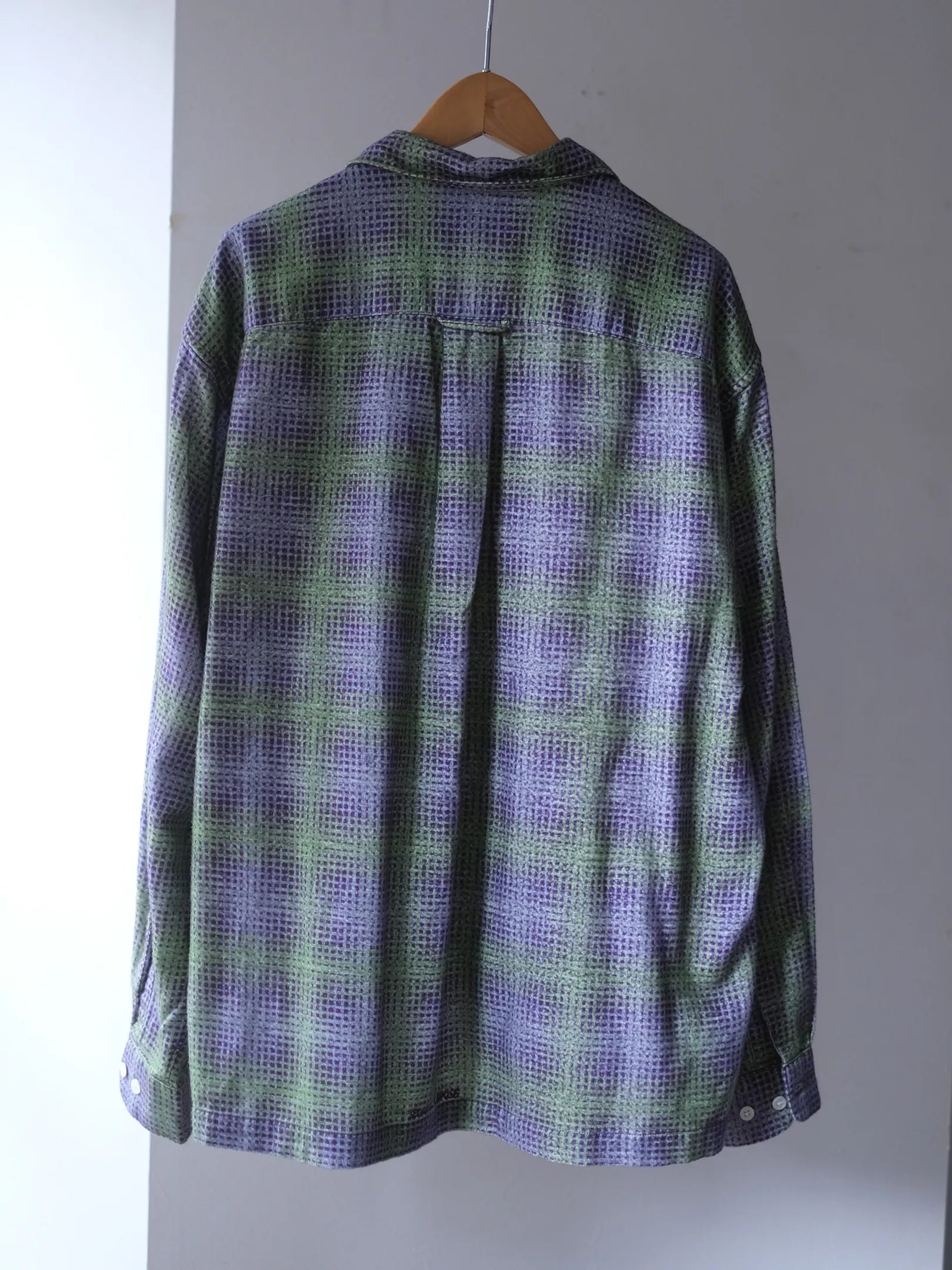 SEDAN ALL-PURPOSE "Printed Plaid Flannel Open Collar Shirt"