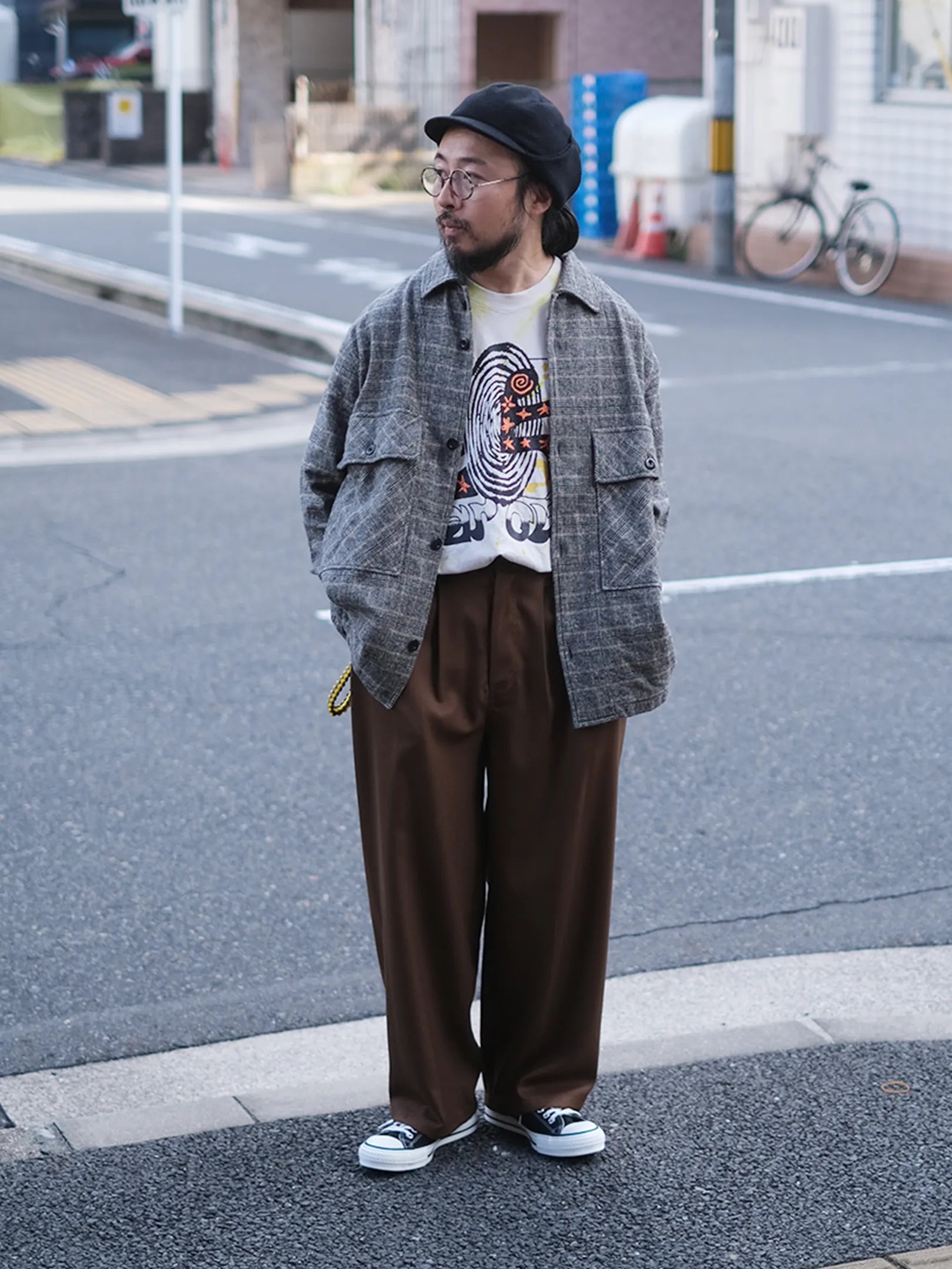maillot "Tweedy Cotton Check Shirt Jacket"