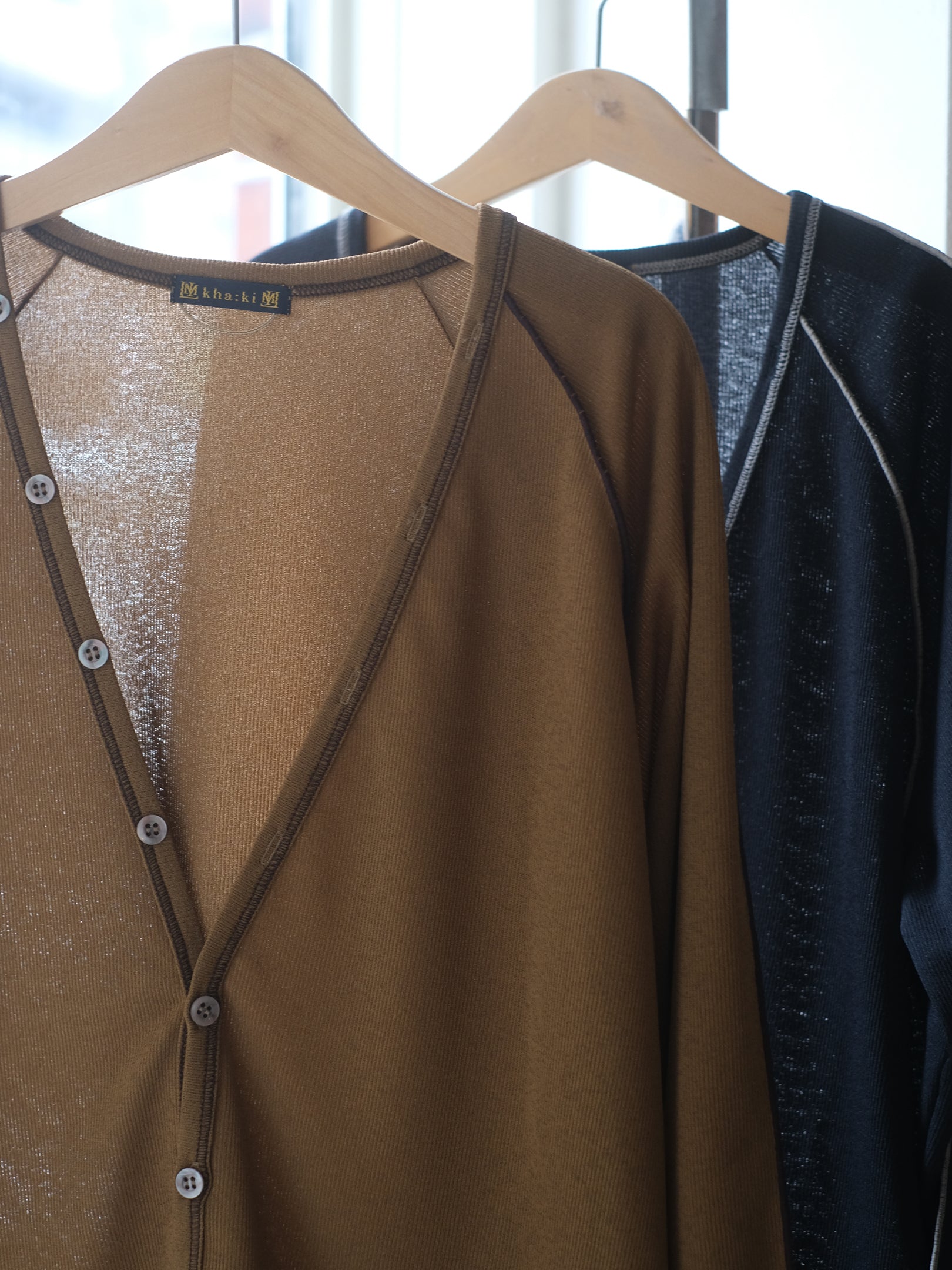Kha:ki "DRY PIQUE CARDIGAN(2colors)"