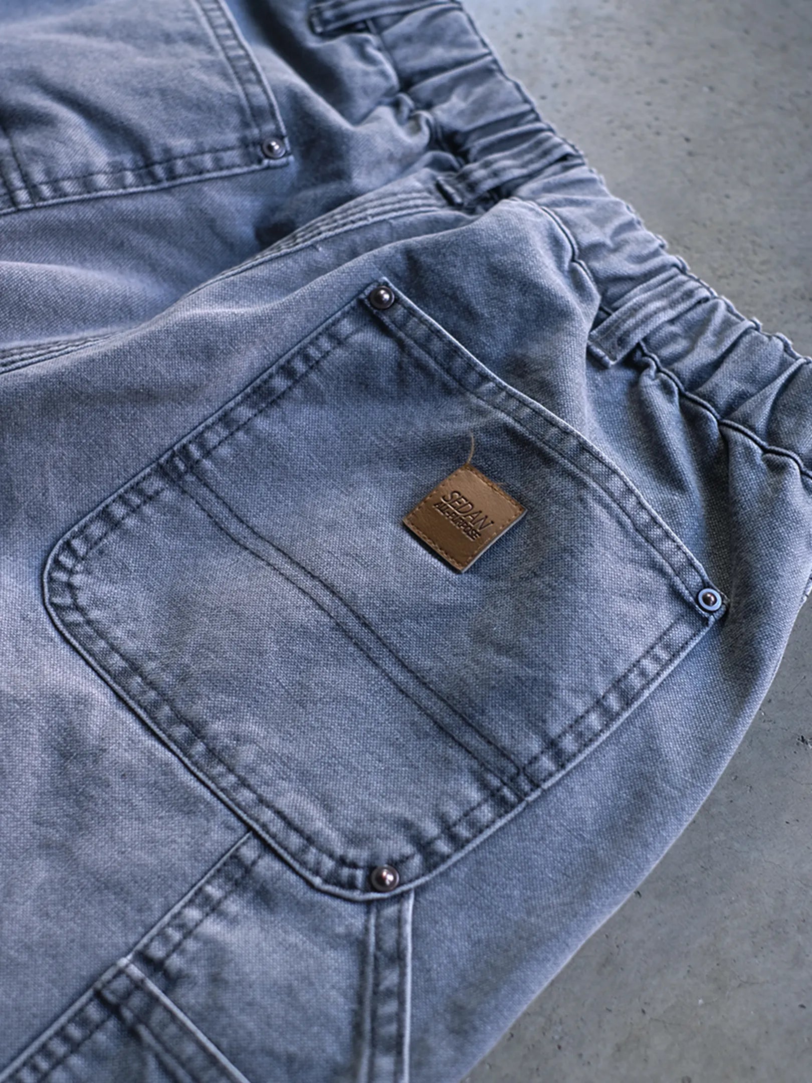 3/7 12~ SEDAN ALL-PURPOSE "Vintage Washed Double Knee Pants(2colors)"