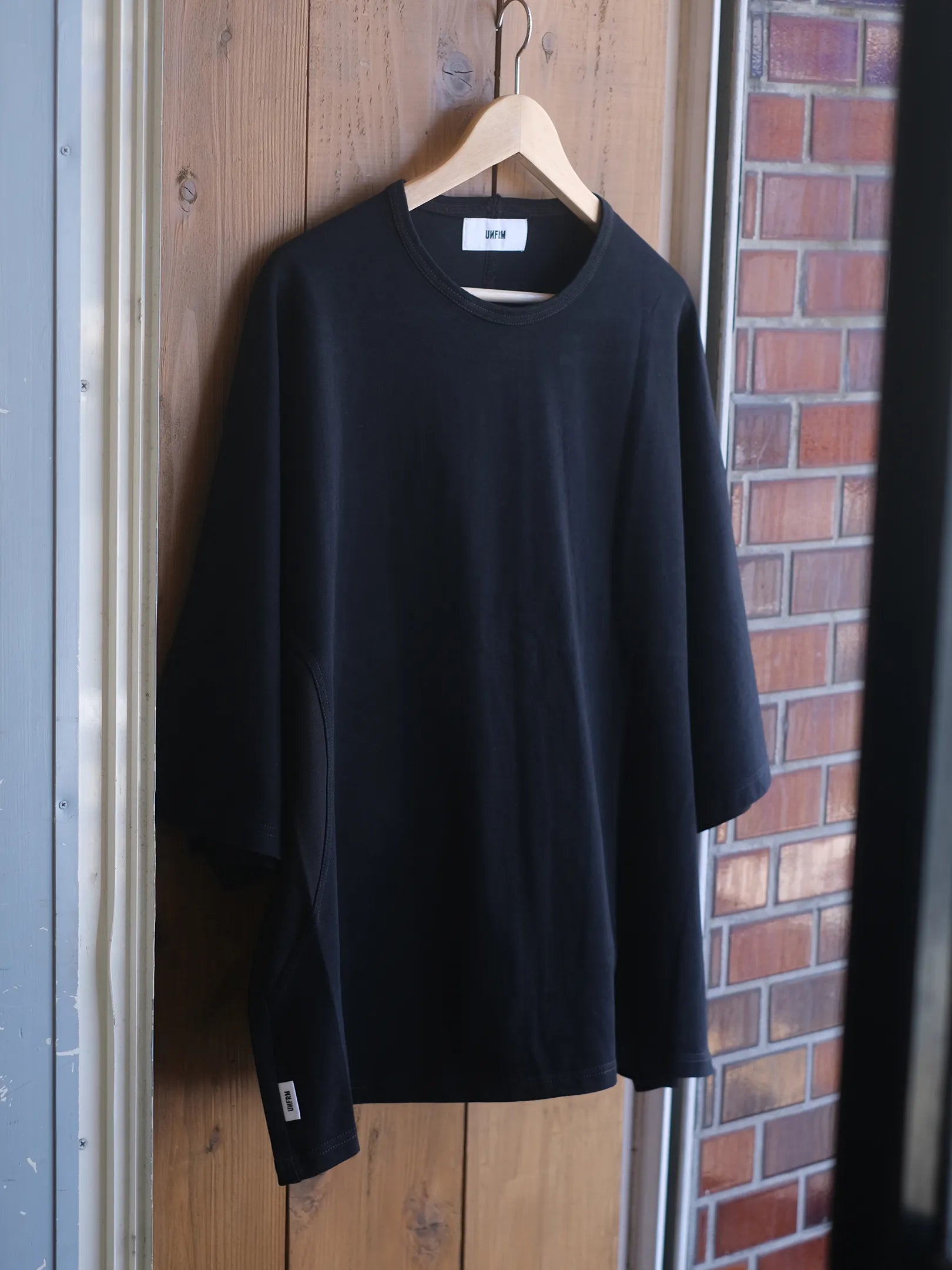 UNFRM "COTTON KNIT MESH RELAXED DOLMAN 6/10 PULLOVER(2colors)"