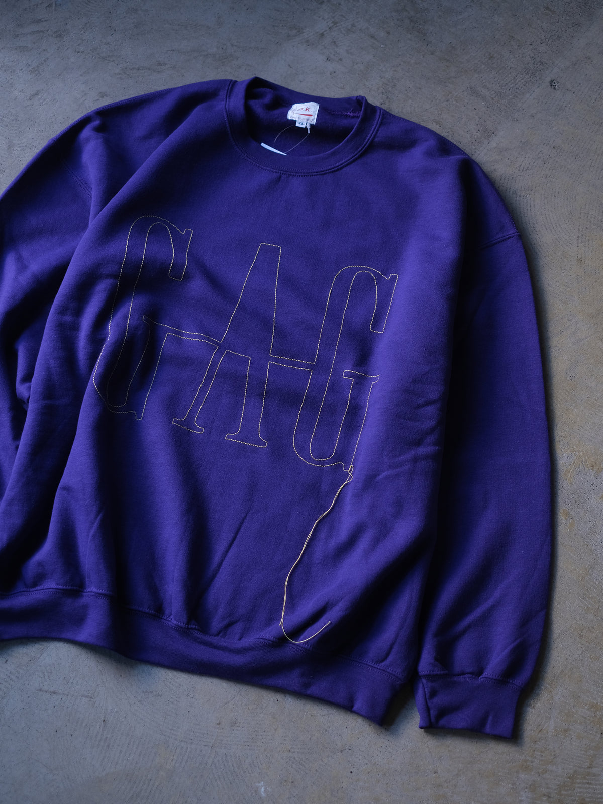 O.K. "『GAG』一筆描きステッチ　CREW SWEAT(2colors)"