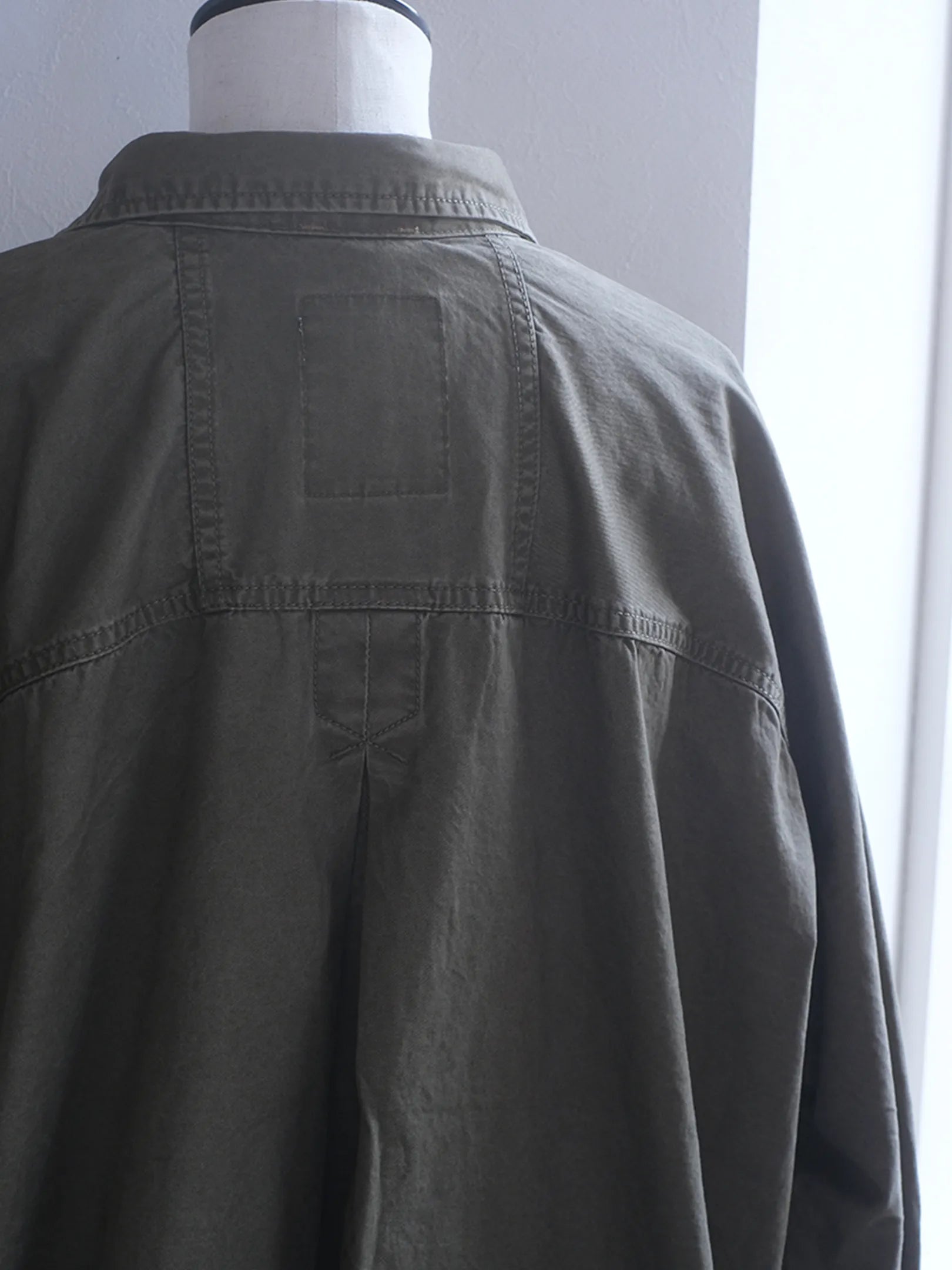 Kha:ki "TENT LINE FATIGUE SHIRT(2colors)"