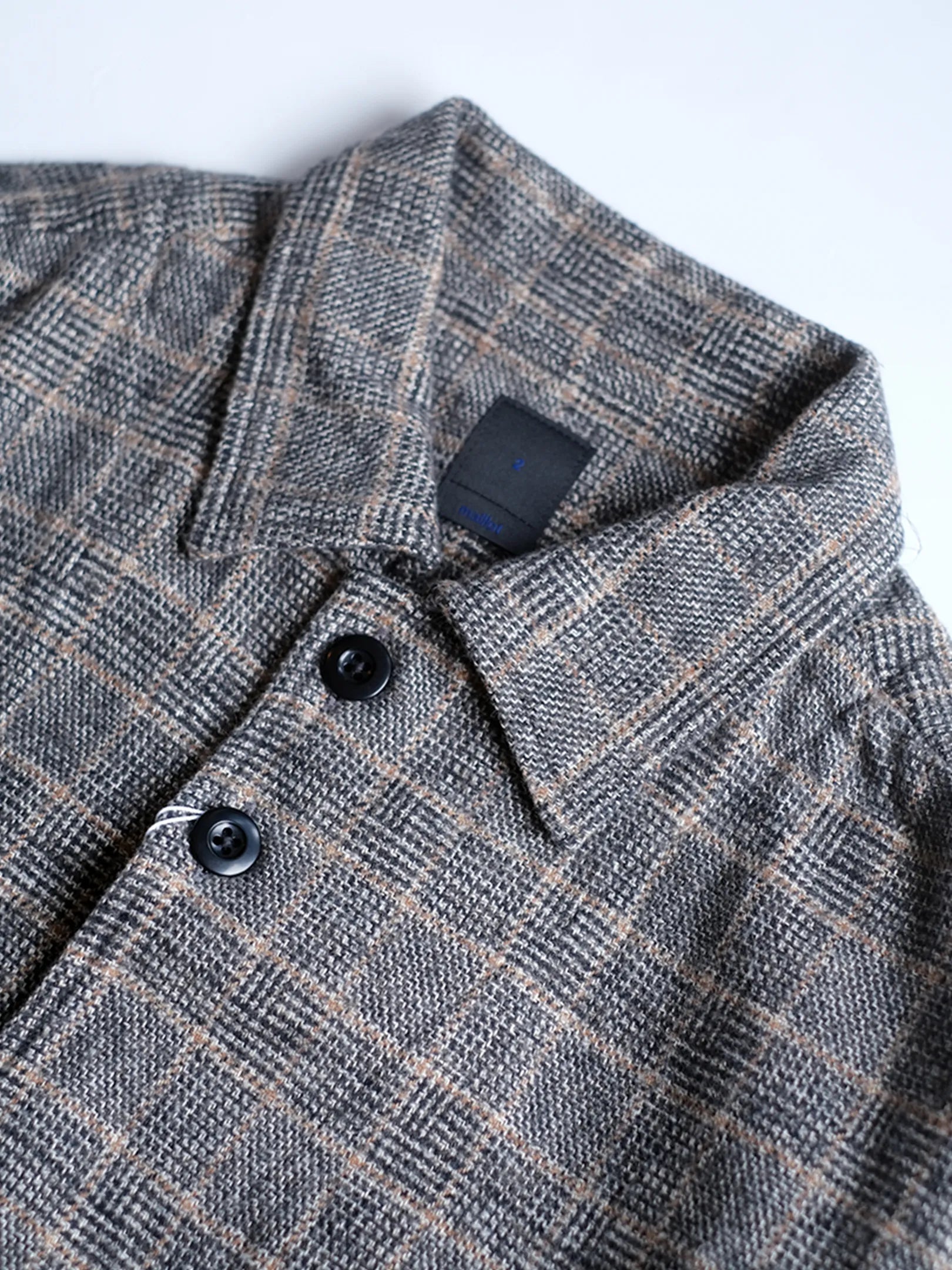maillot "Tweedy Cotton Check Shirt Jacket"
