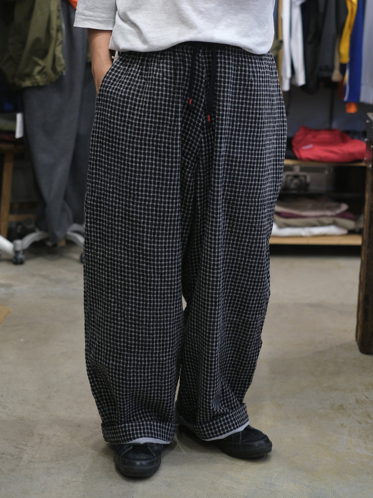 SOWBOW "SOWBOW EZ PANTS EX WIDE -COTTON/WOOL"