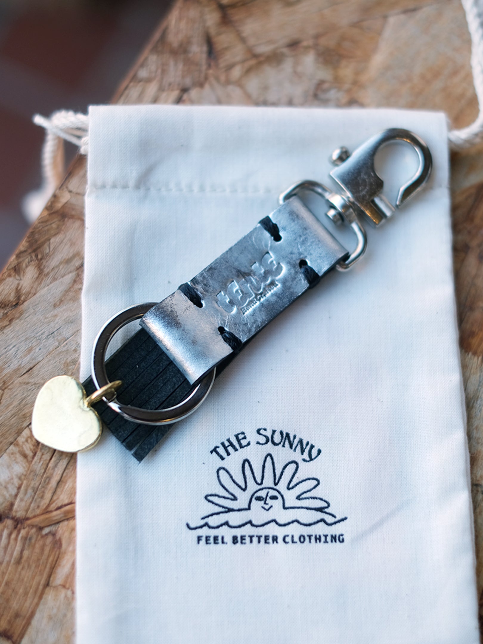 THE SUNNY "FRINGE KEY HOLDER(SILVER)"