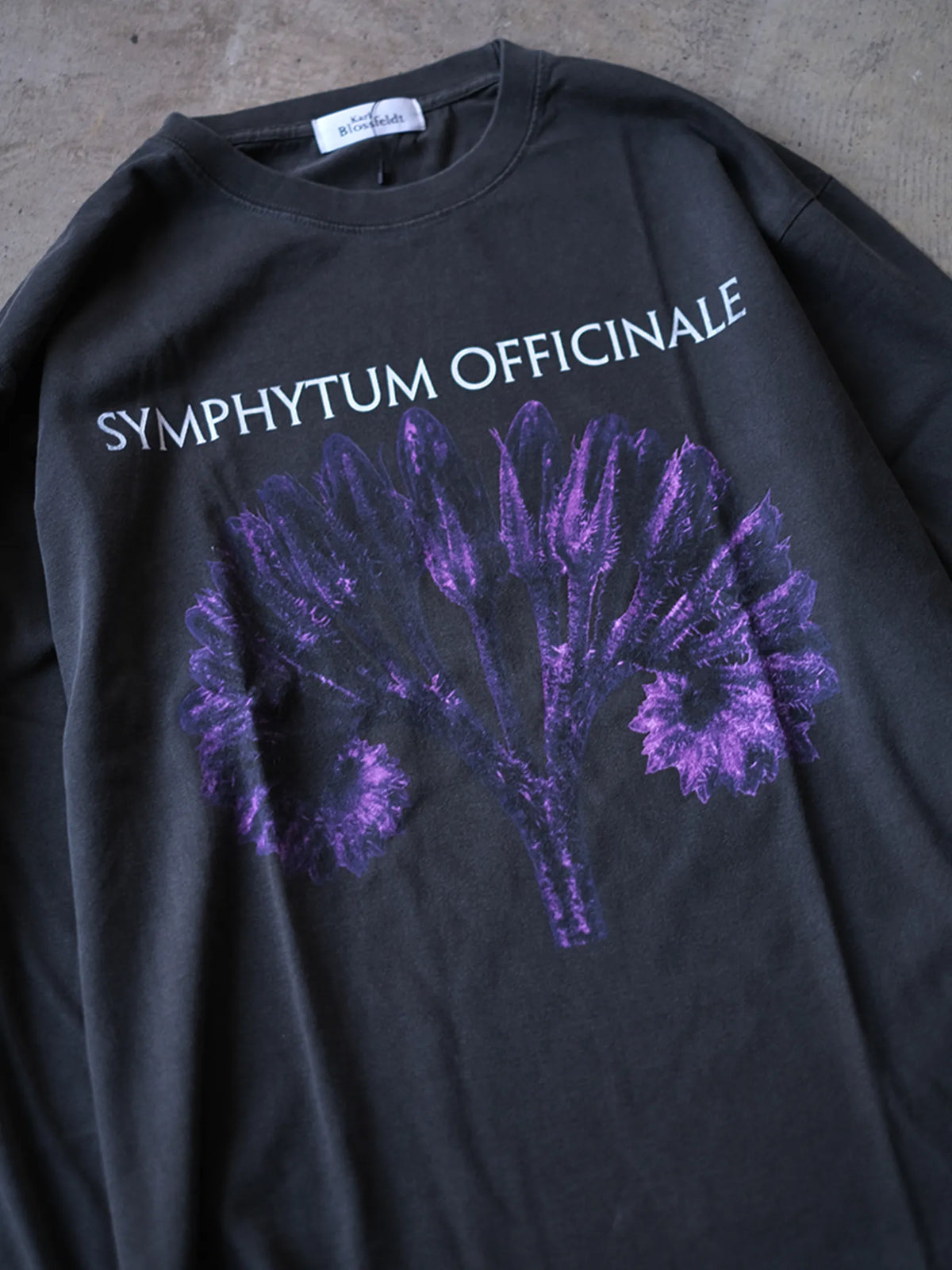 Karl Blossfeldt "Symphytum Officinale L/S Garment Dye T Shirt"(2colors)