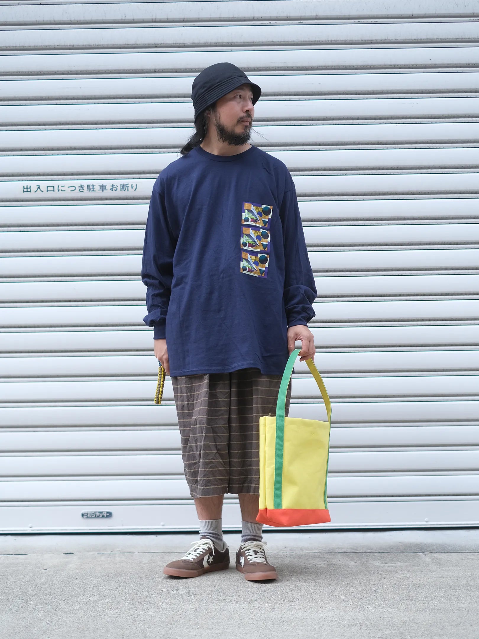 "PANIO REPUBLIC L/S Tee -present past future-(3colors)"