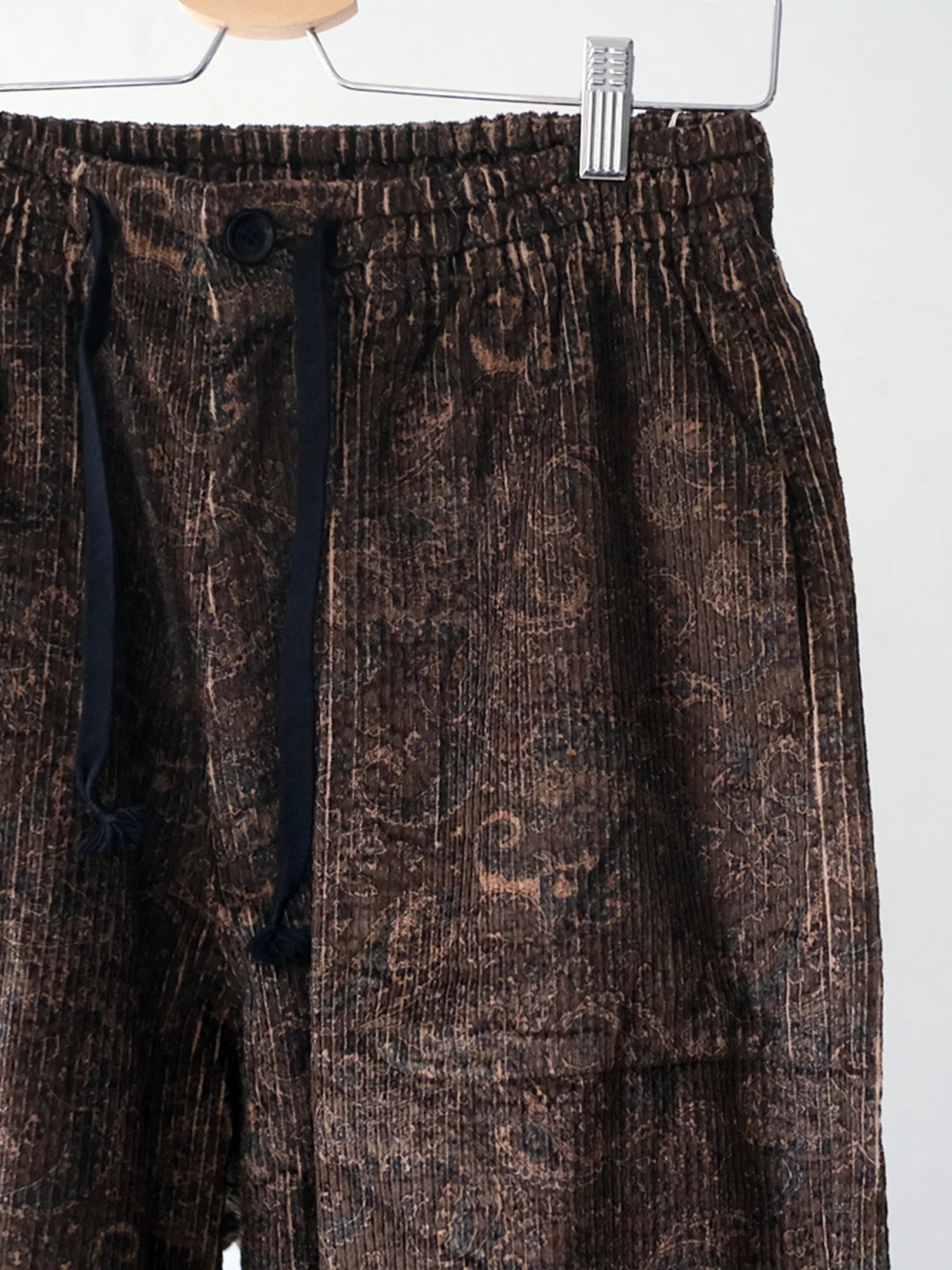 SOWBOW "蒼氓EZパンツ-WIDE-(PAISLEY CORD BROWN)"