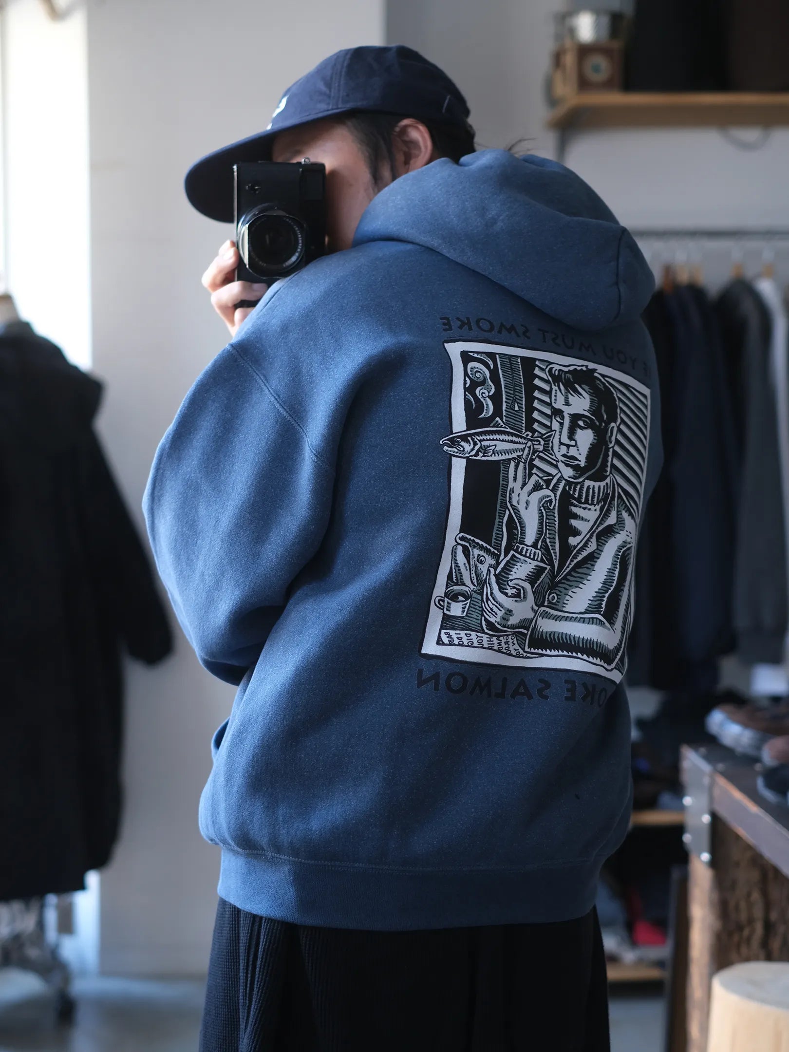 RAY TROLL "SMOKE SALMON HOODY(2colors)"