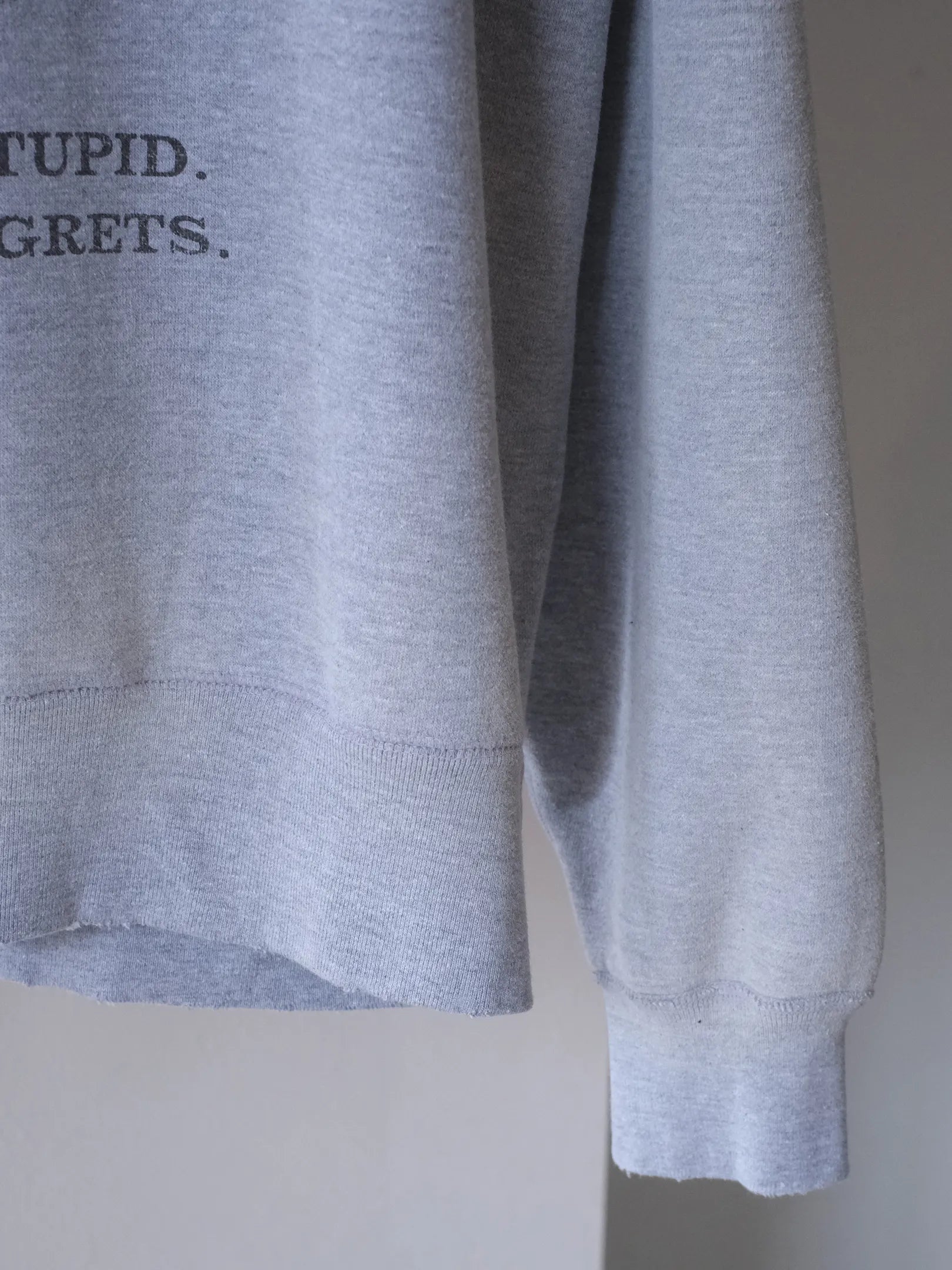 Kha:ki "DAMAGE SWEAT SHIRT My MUSE"