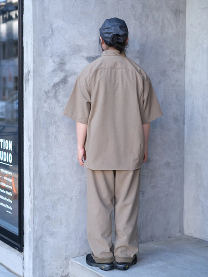 maillot  "shadow  check s/s big shirt(2colors)"