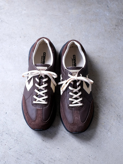 converse STARFIRESC J LEATHER 24cm ブラウン コンバース スター