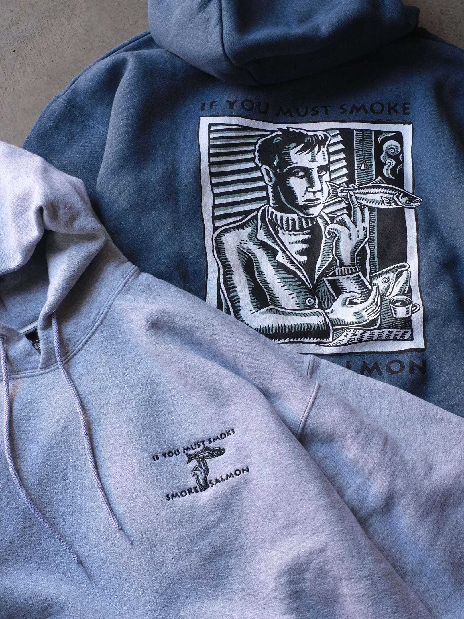 RAY TROLL "SMOKE SALMON HOODY(2colors)"