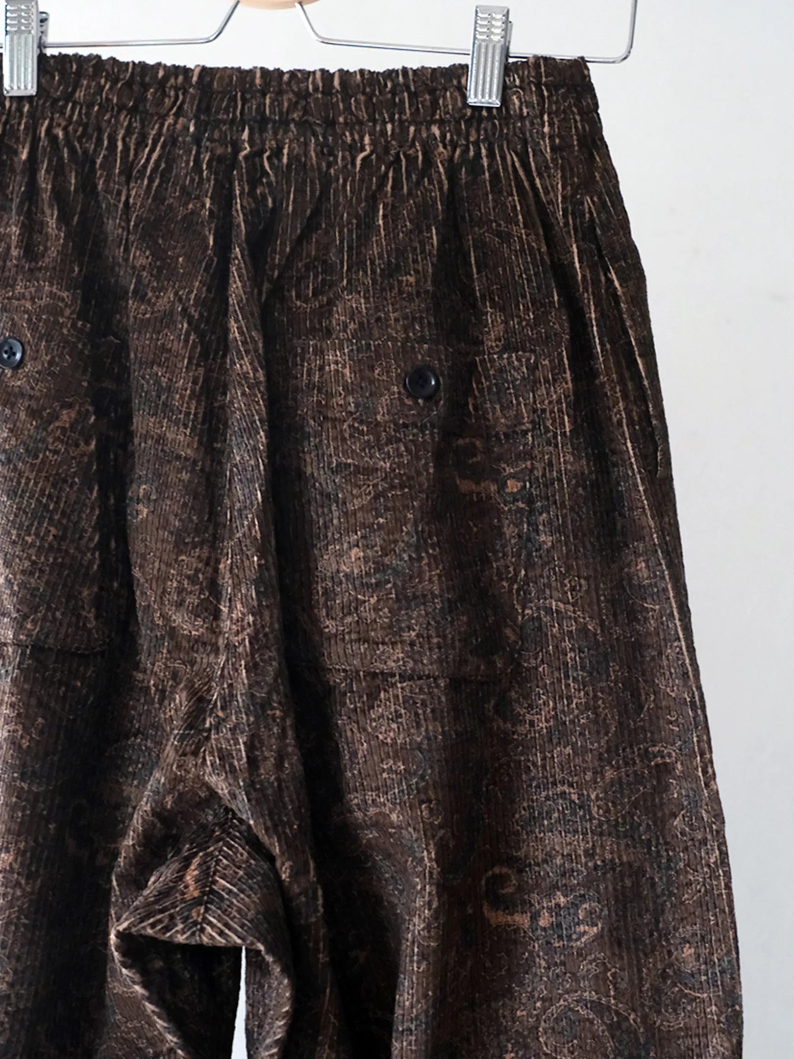 SOWBOW "蒼氓EZパンツ-WIDE-(PAISLEY CORD BROWN)"