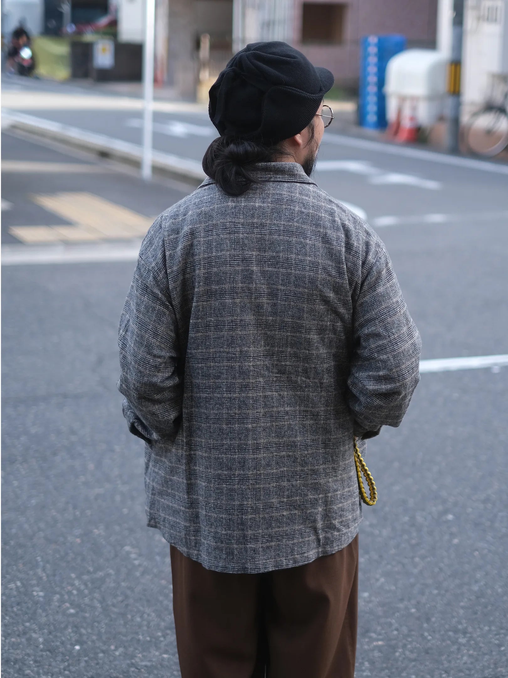 maillot "Tweedy Cotton Check Shirt Jacket"