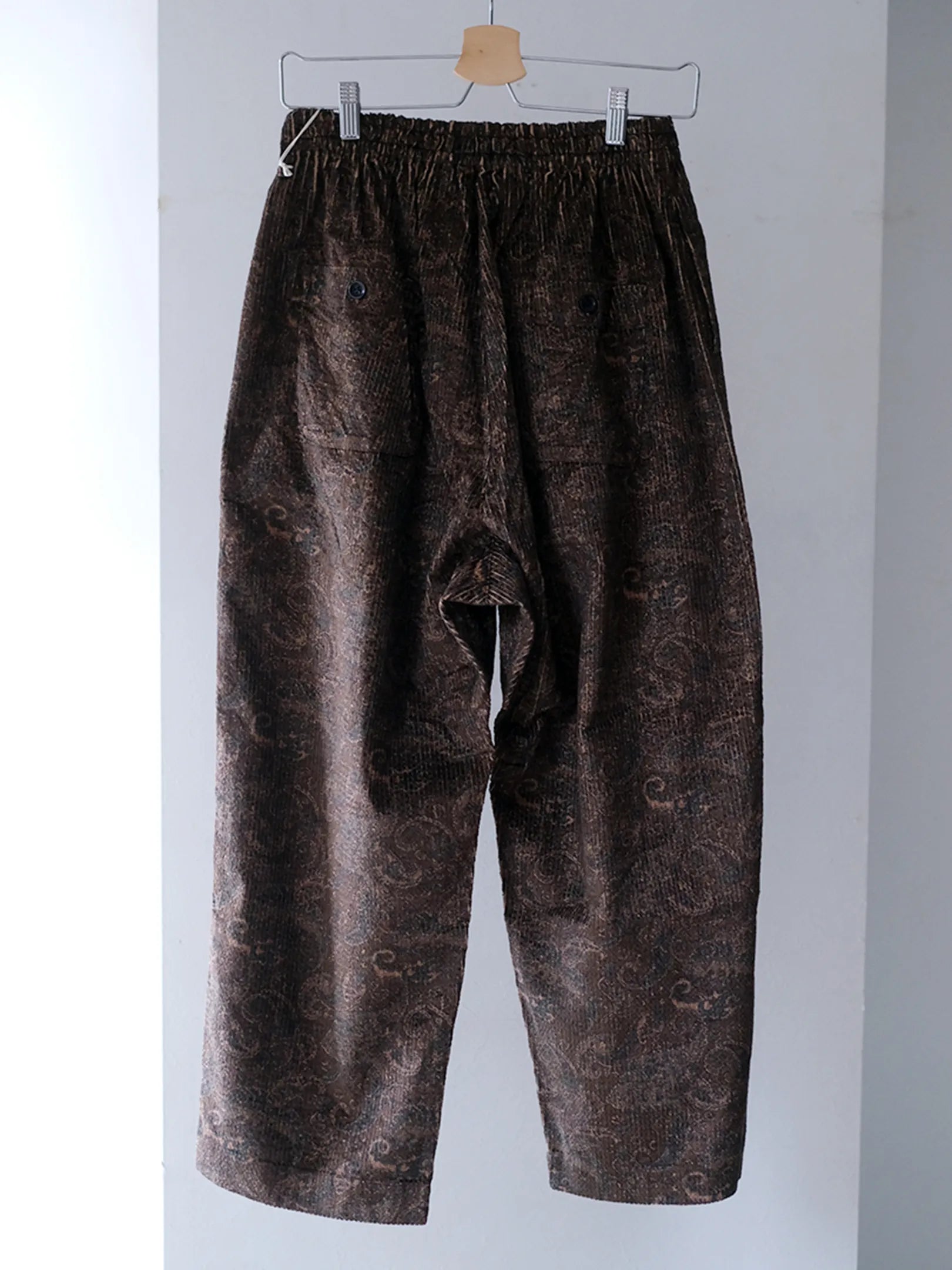 SOWBOW "蒼氓EZパンツ-WIDE-(PAISLEY CORD BROWN)"
