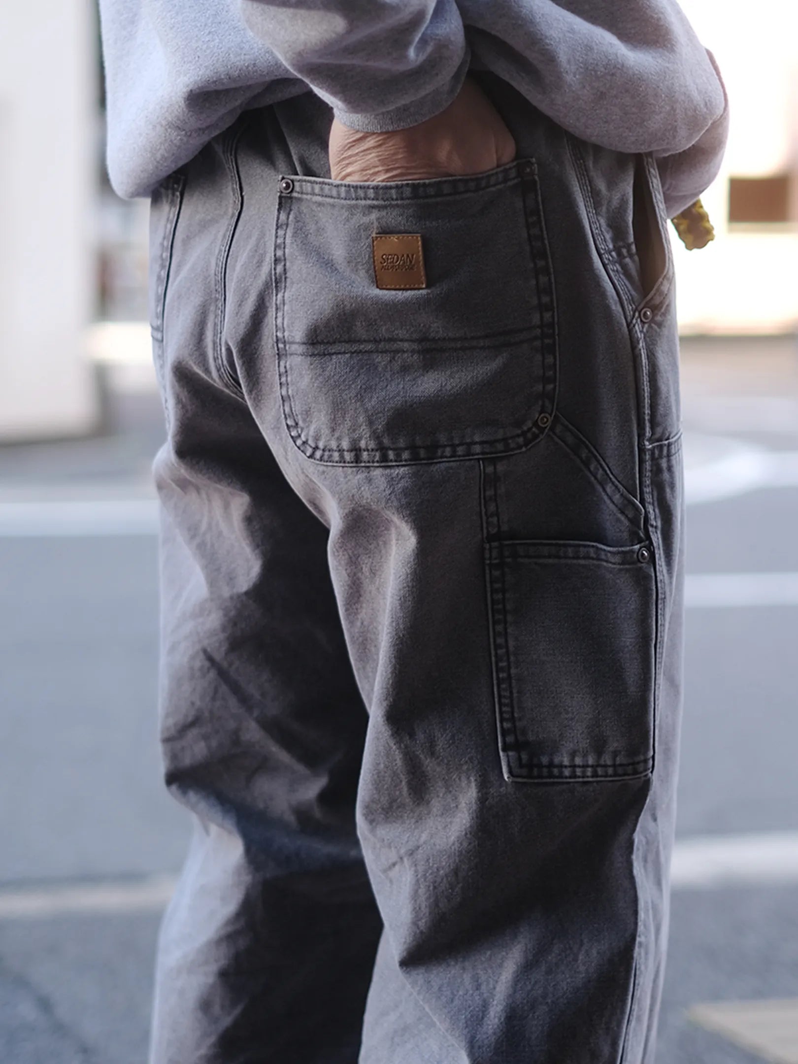 3/7 12~ SEDAN ALL-PURPOSE "Vintage Washed Double Knee Pants(2colors)"